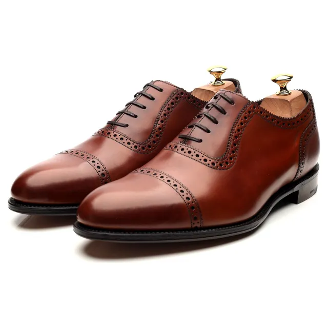 Loake 1880 Trinity richelieus cuir marron UK 10.5