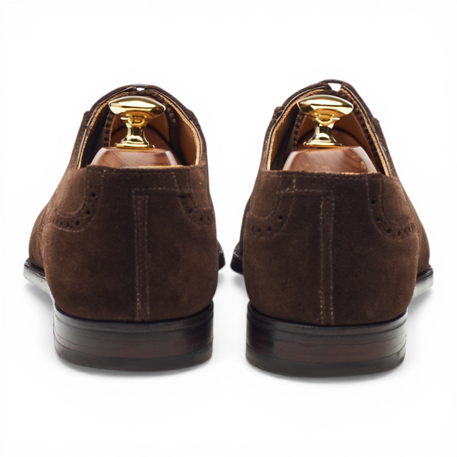 George Cleverley Adam oxford brogues daim marron UK 6