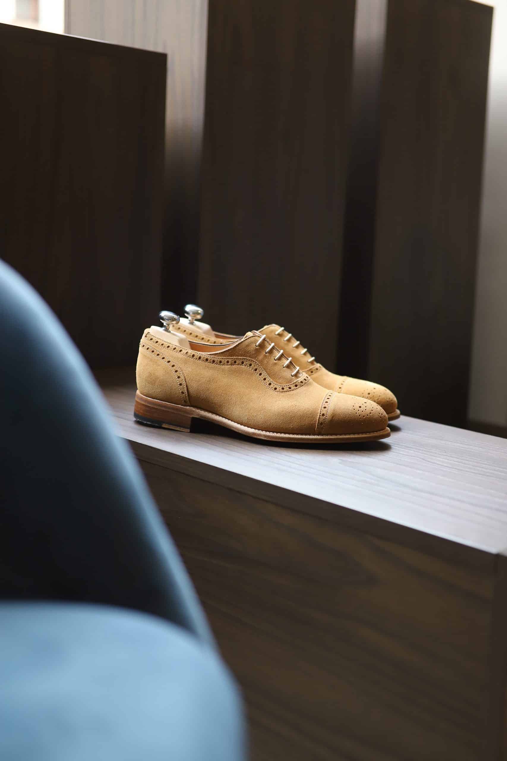 Malfroid Rosewood Cooper oxford daim perforé