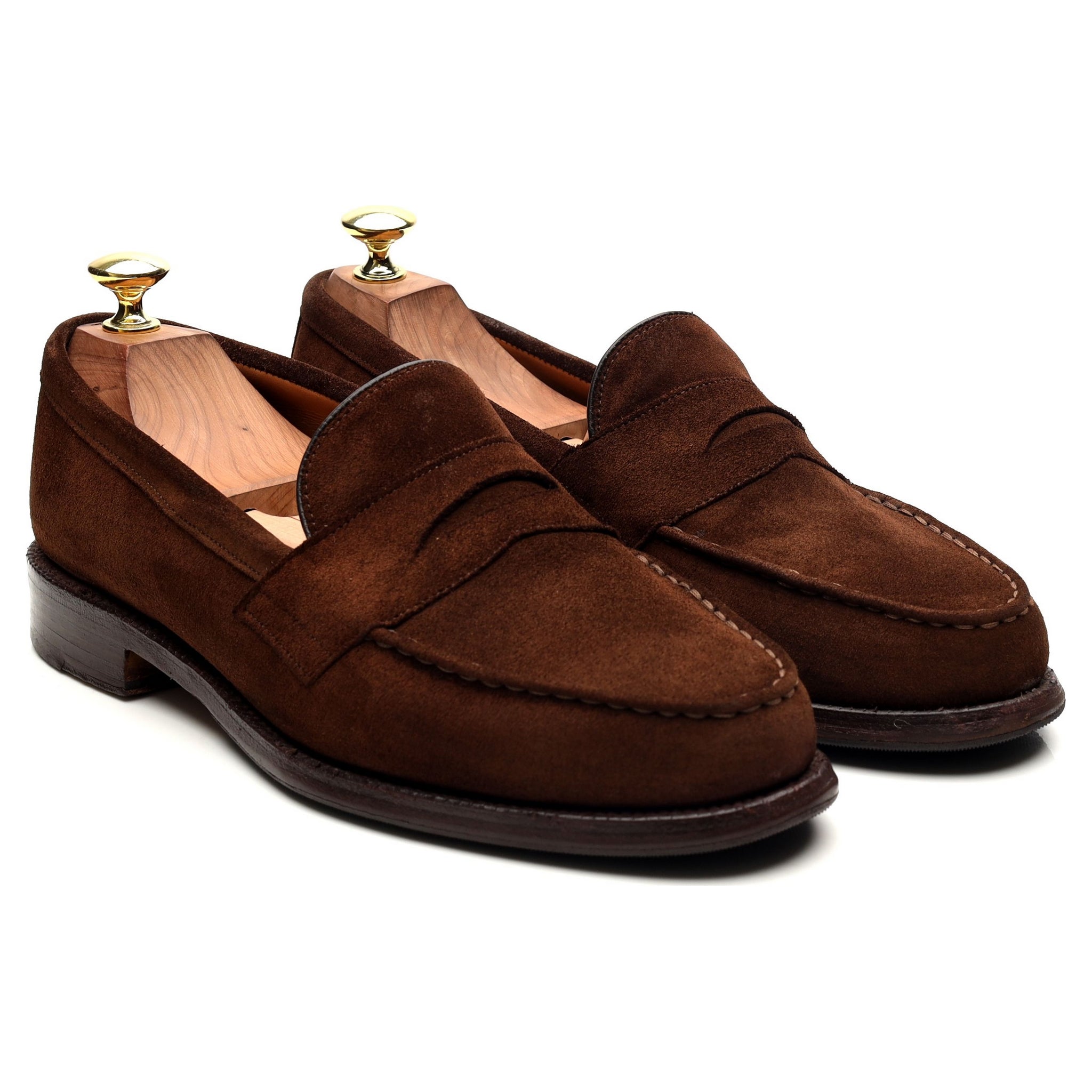 Cheaney Howard mocassins homme daim marron UK 7