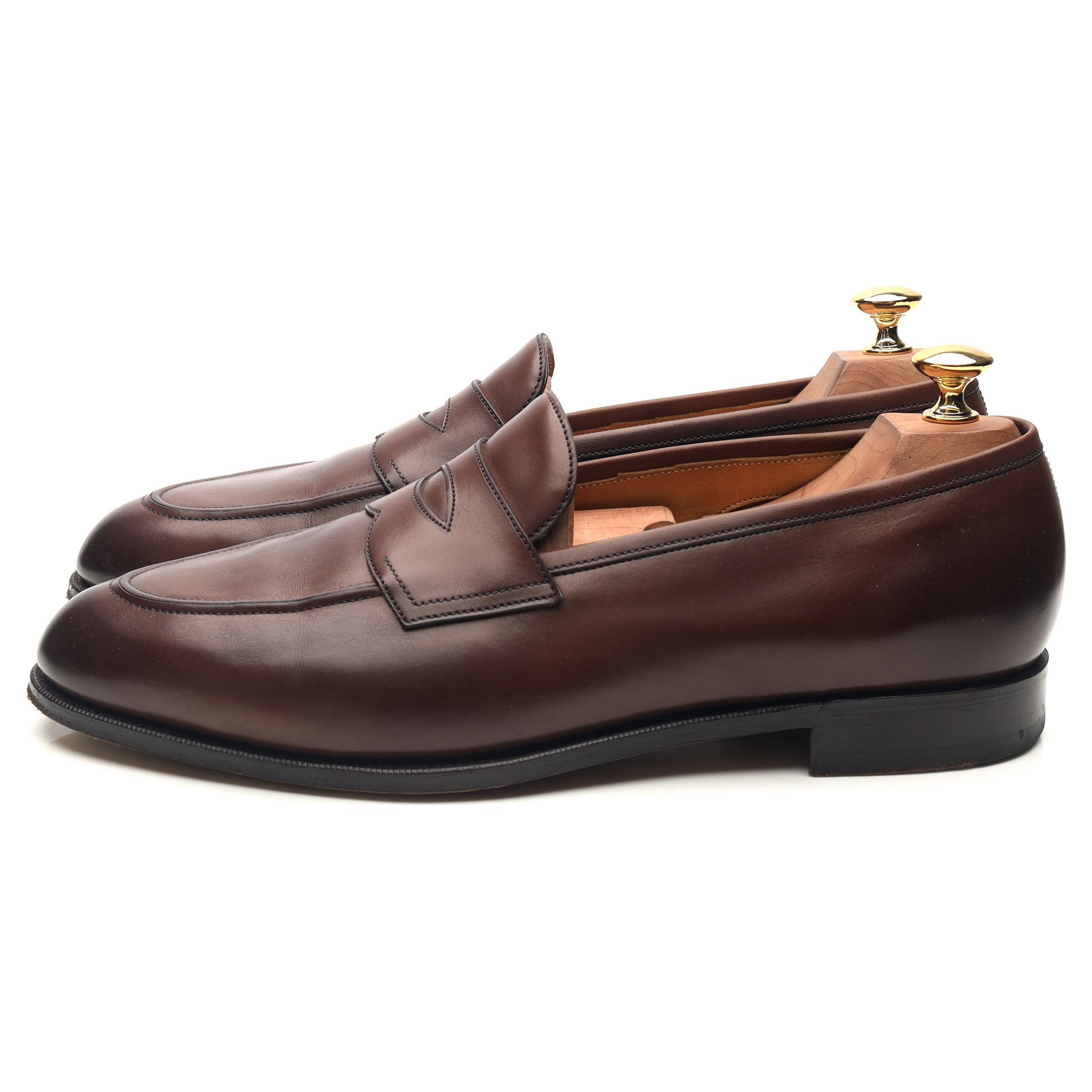 Edward Green Piccadilly mocassins cuir marron pointure UK 9,5