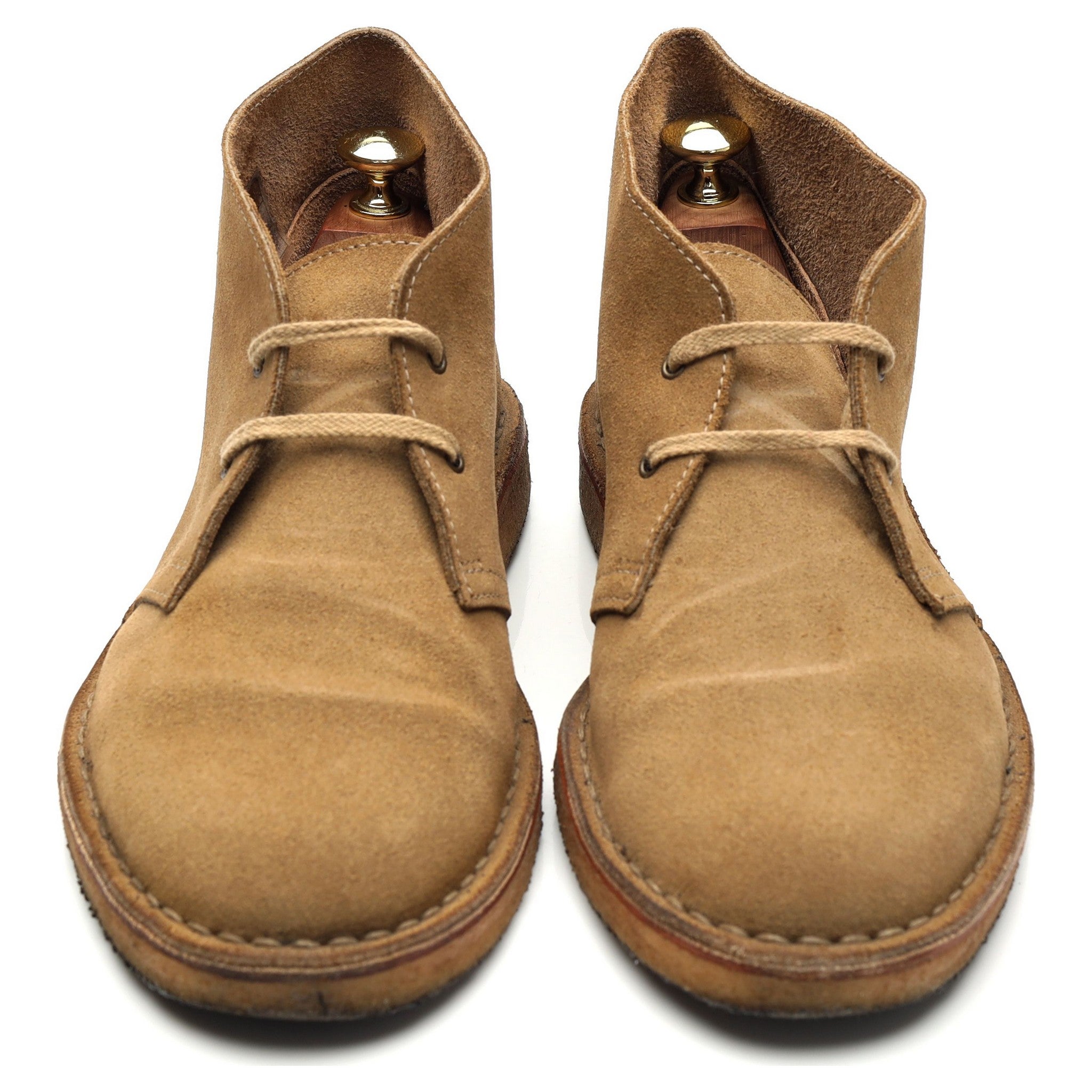 Hutton Type 01 bottines daim sable UK 7 semelle crêpe