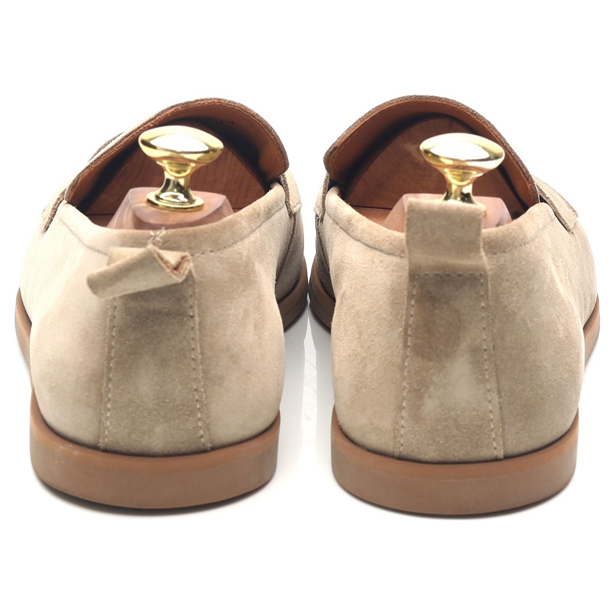 Mr P. mocassins suède beige pointure 7,5 semelle gomme