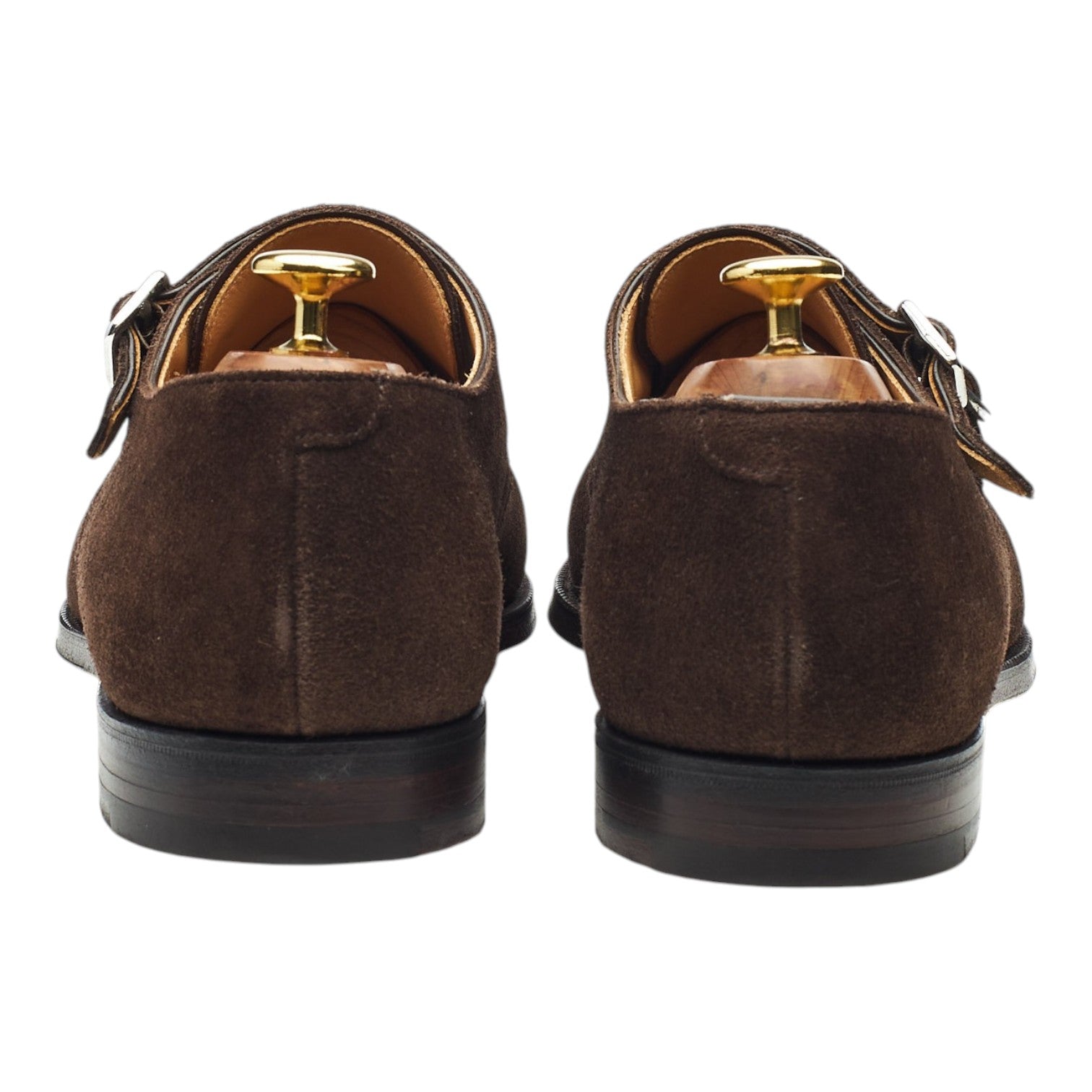 Crockett & Jones Lowndes monk strap daim marron 8.5 UK