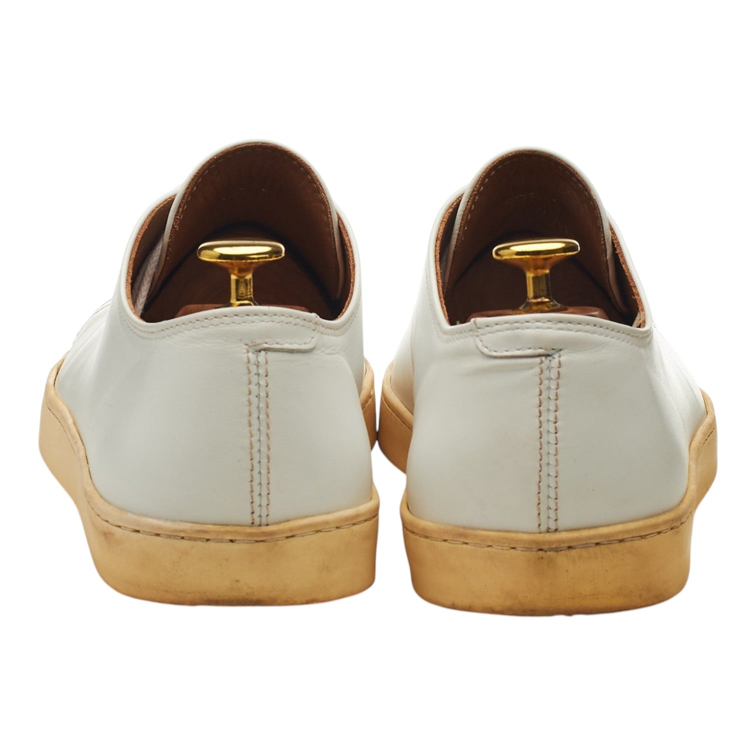George Cleverley Jack sneakers cuir blanc UK 7
