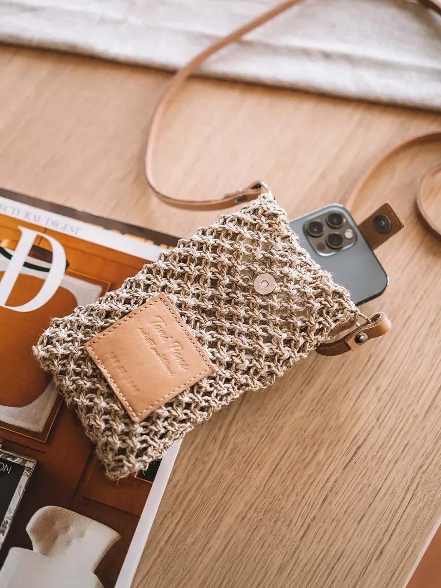 Toni Pons Gineth pochette téléphone jute vegan