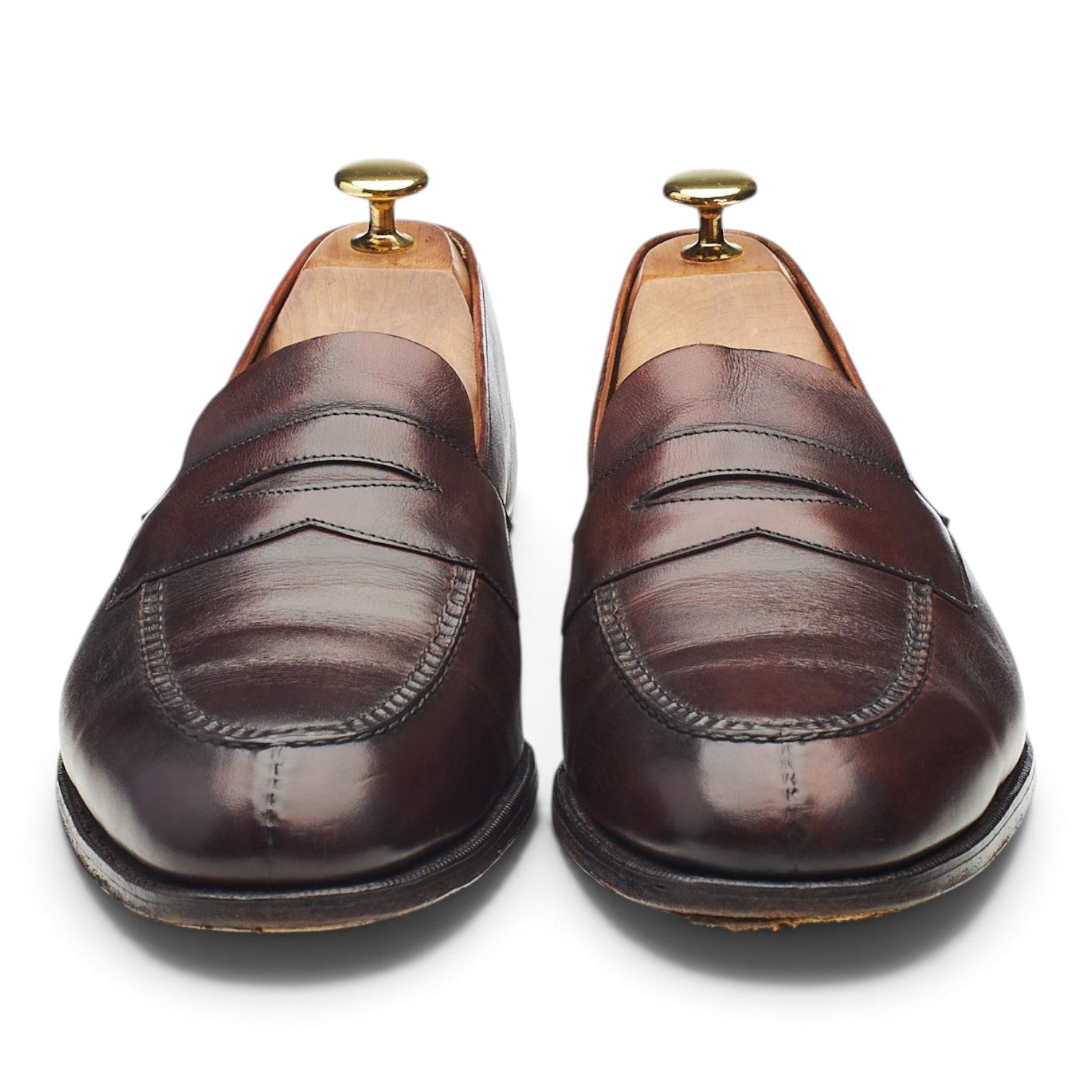 Wildsmith Harrow mocassins cuir marron foncé UK 8