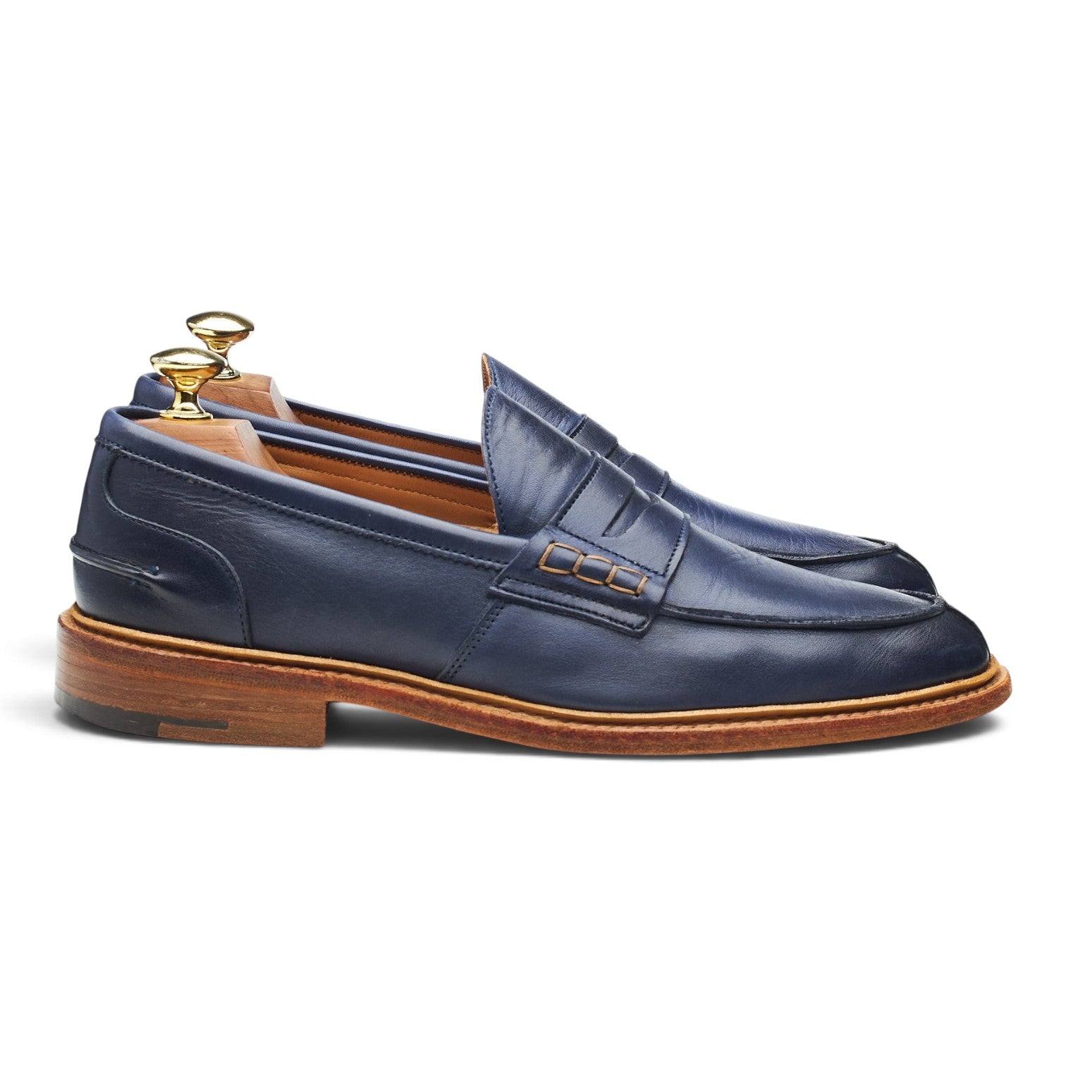 Tricker’s Eva mocassin cuir bleu pointure UK 7.5
