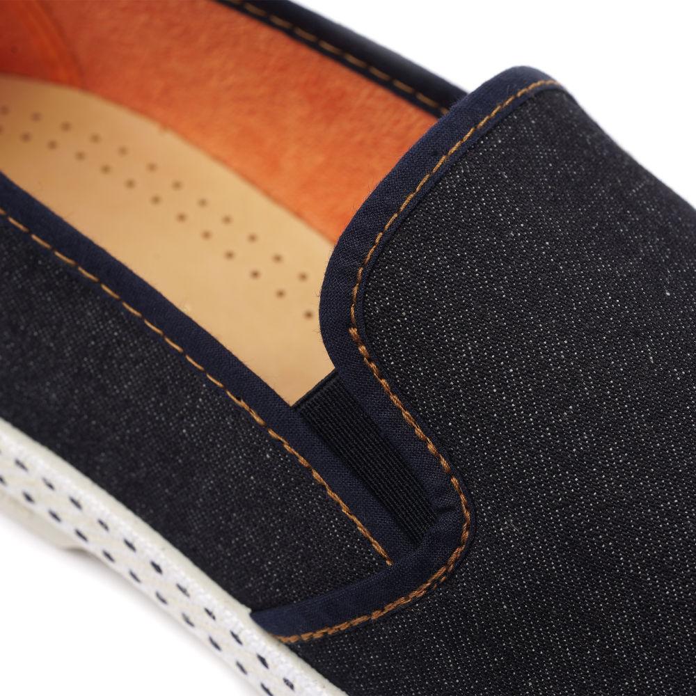 Rivieras Classic Jean Dark espadrilles denim bleu