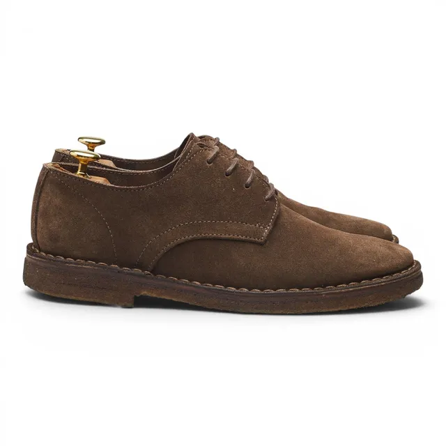 Drake's Weyford derby daim marron UK 8