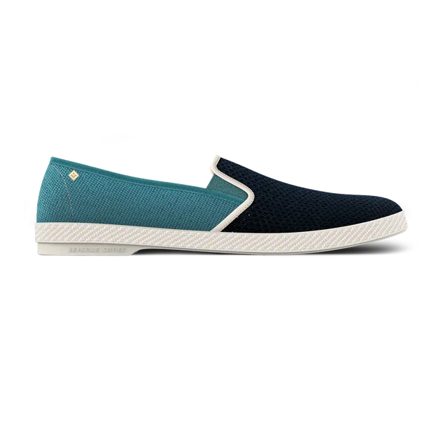 Rivieras Classic Match Marine Aqua espadrilles filet