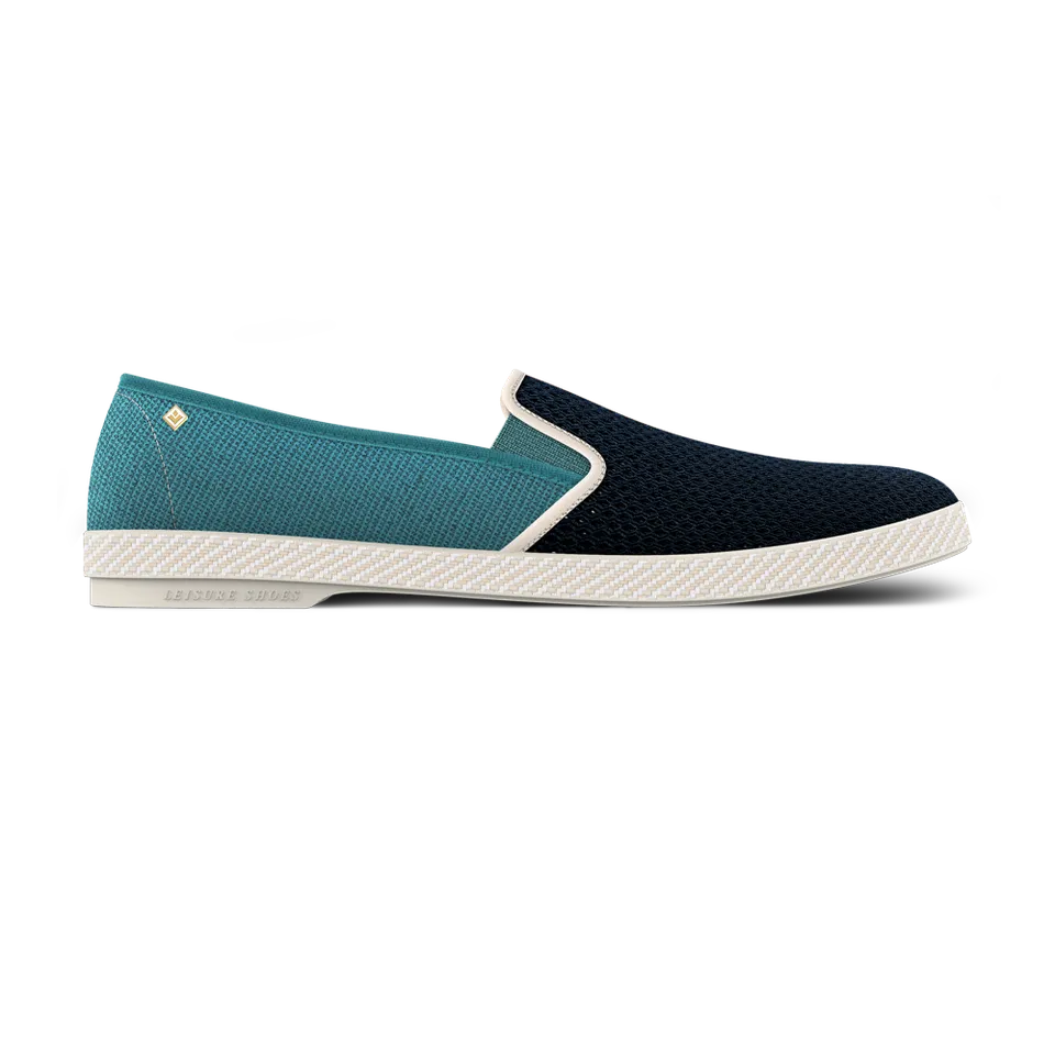 Rivieras Classic Match Marine Aqua espadrilles filet