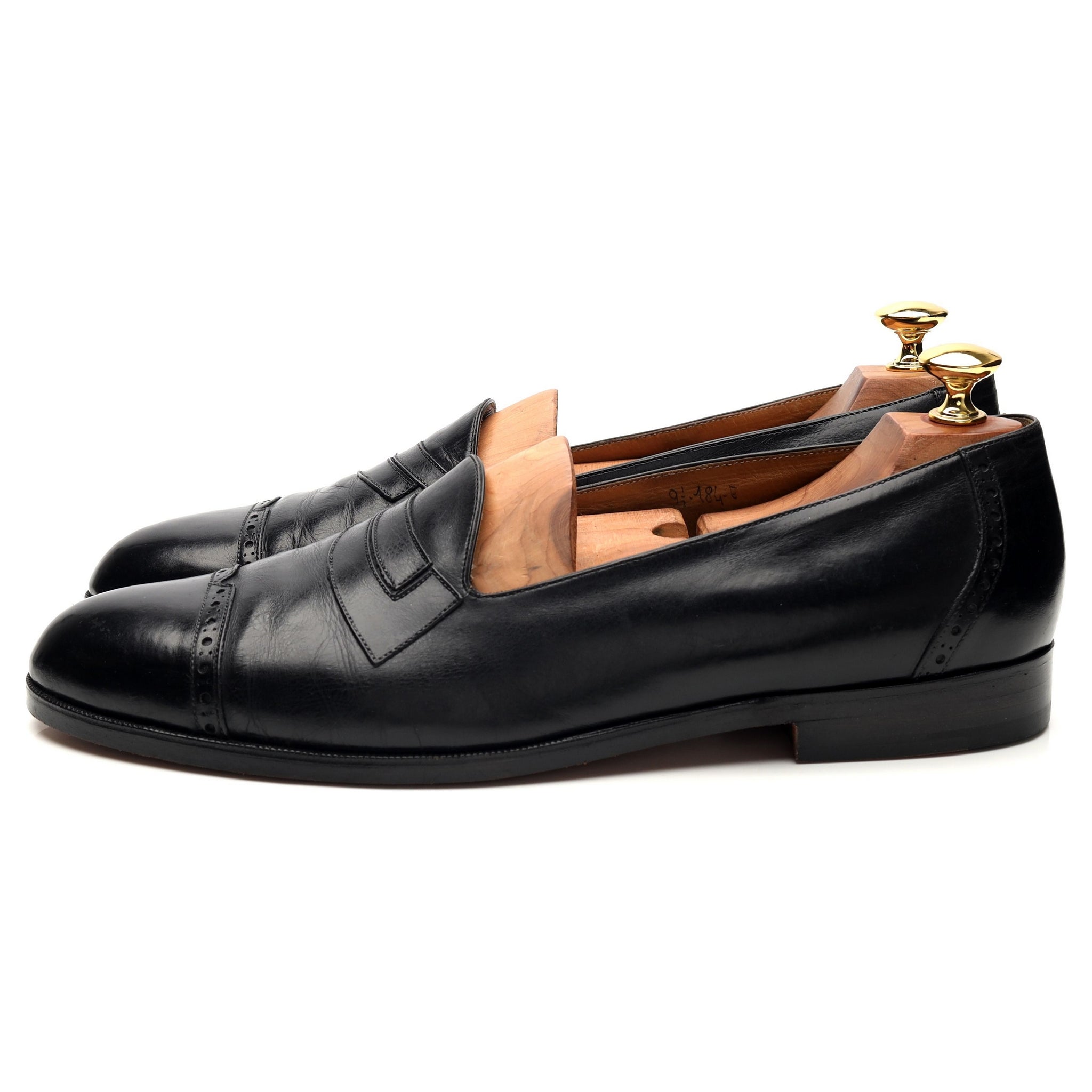 Edward Green mocassin cuir noir UK 9,5
