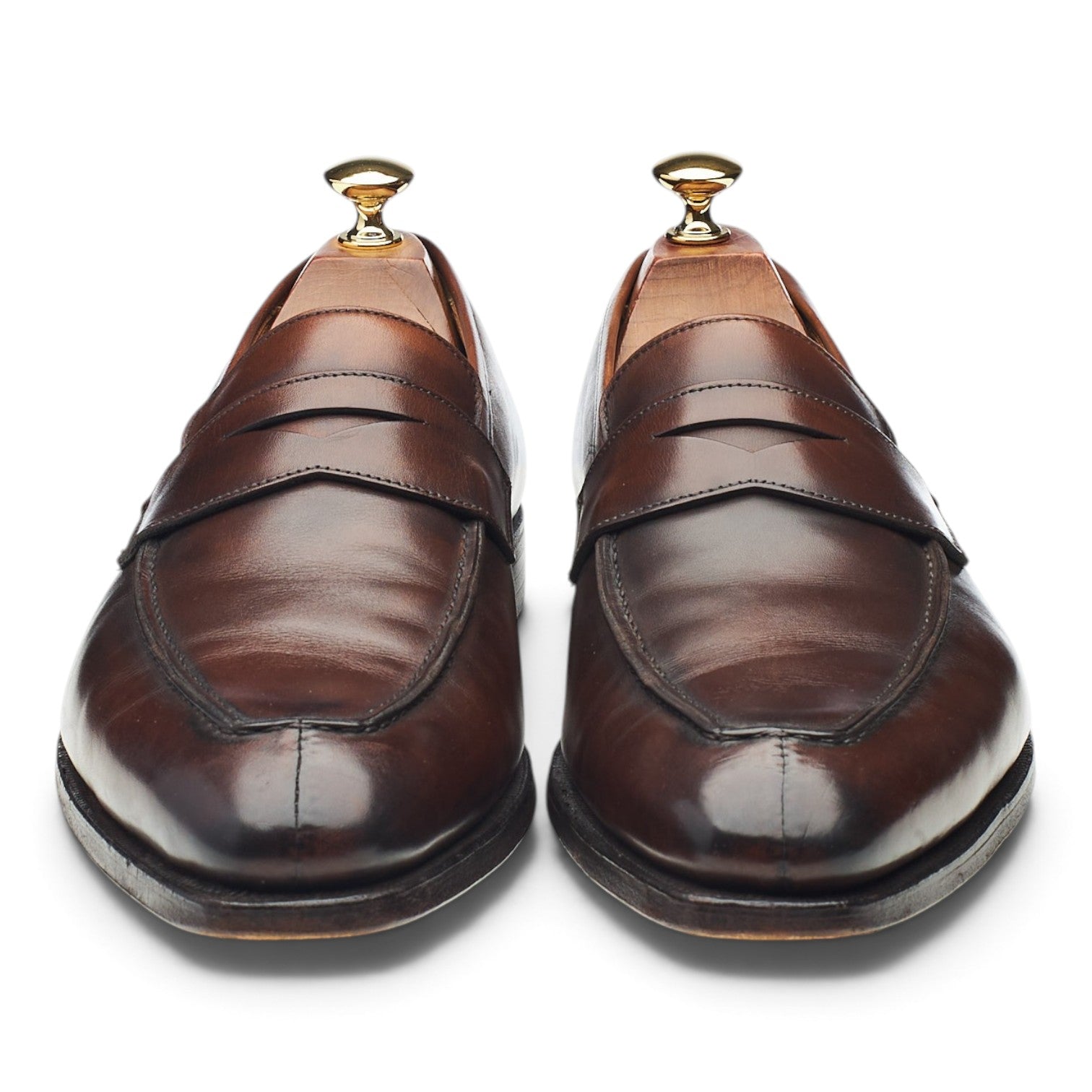 Crockett & Jones Bury 2 Mocassin cuir marron 9.5