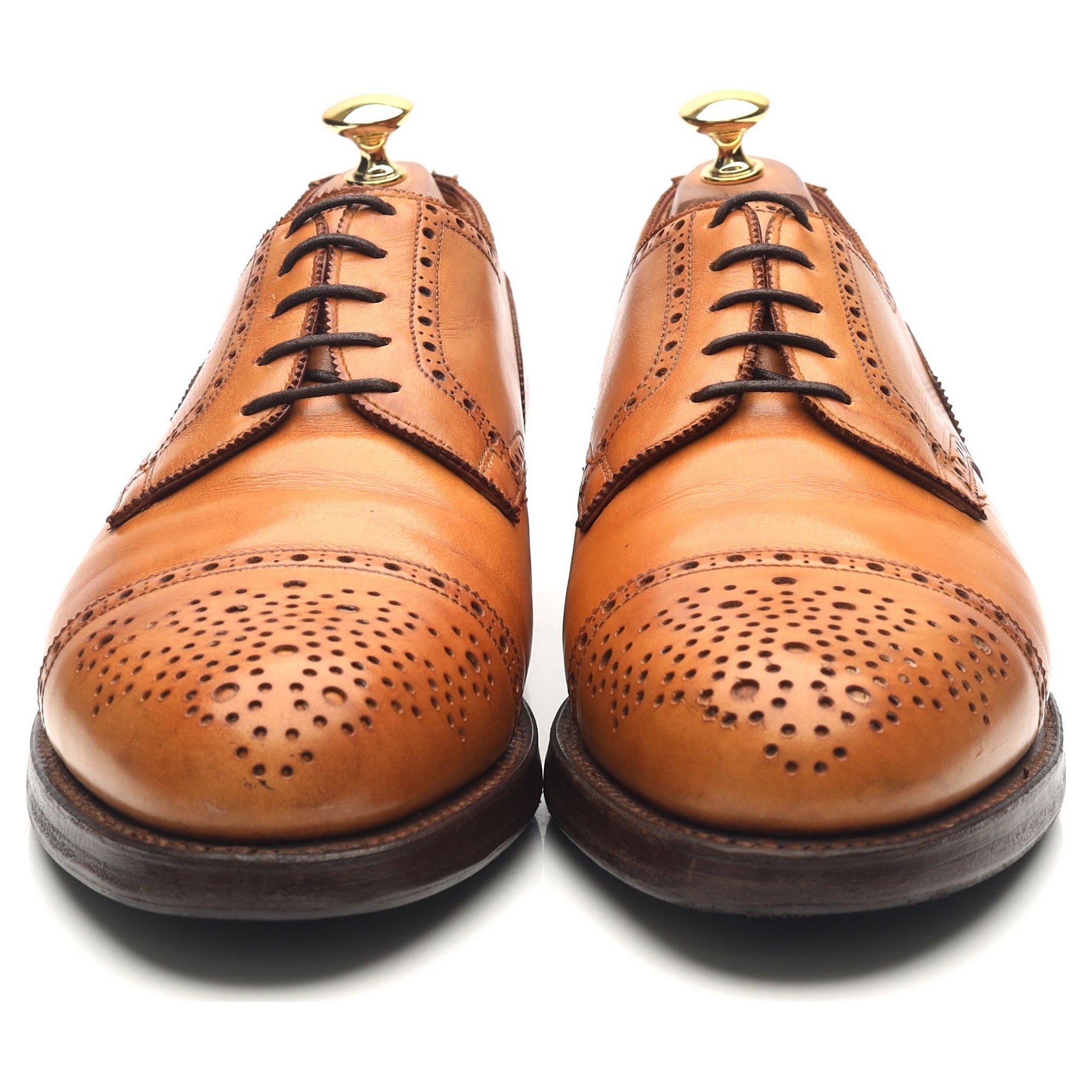 Crockett & Jones Wein derby cuir marron pointure UK 10
