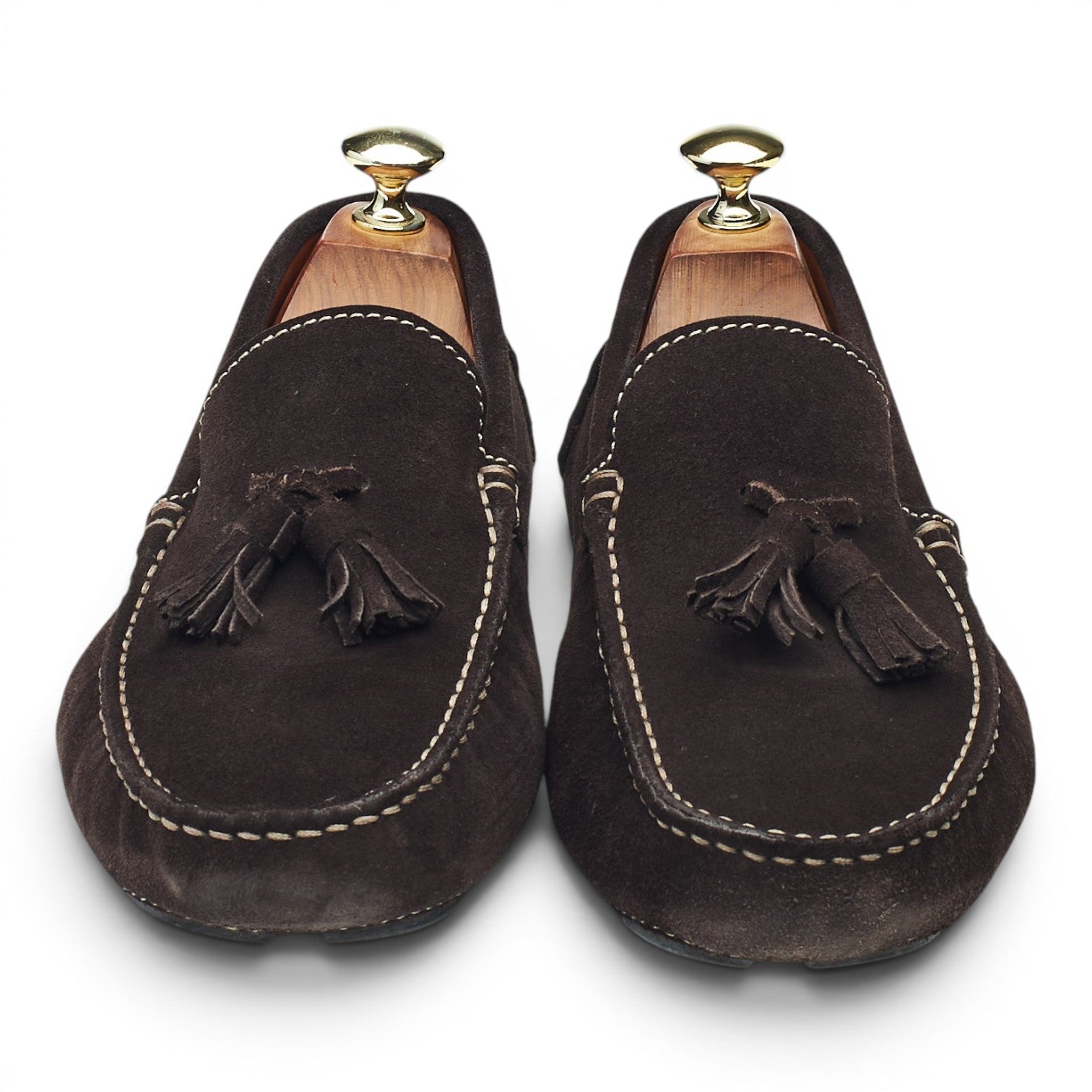 Crockett & Jones Parma mocassins suède marron UK 7