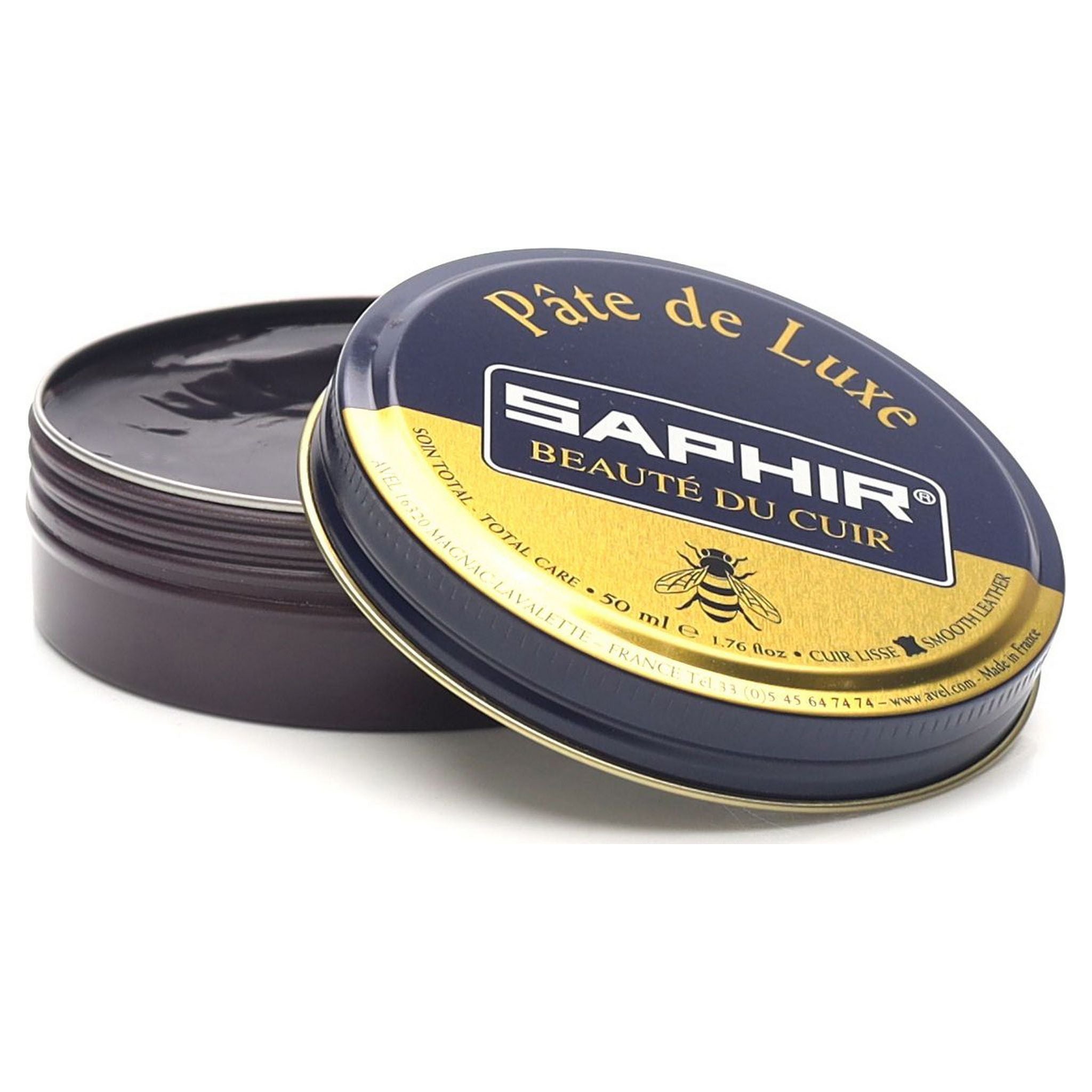 Saphir Pâte de Luxe Cirage Cire 50 ml Noir 01