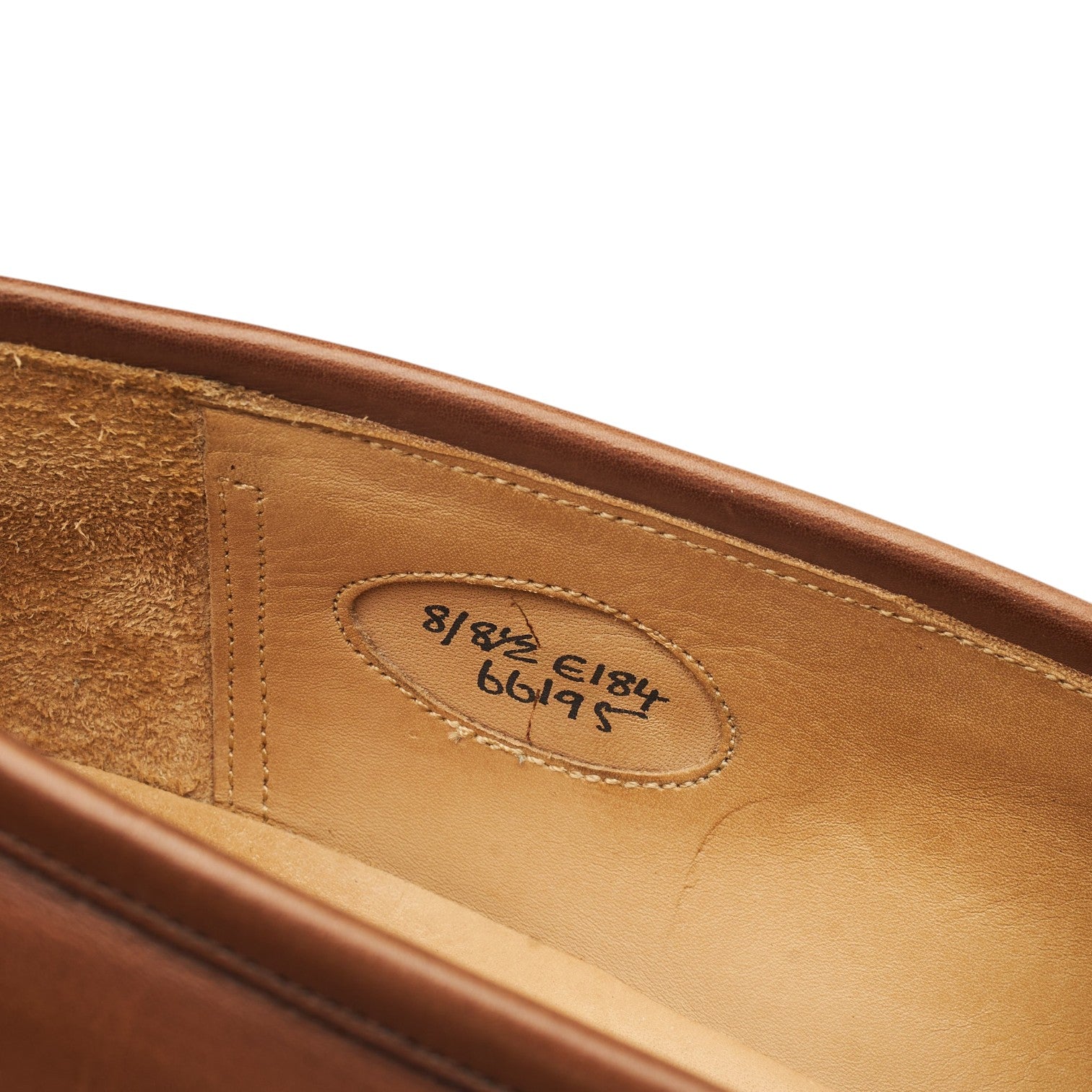 Edward Green Piccadilly mocassins cuir beige UK 8