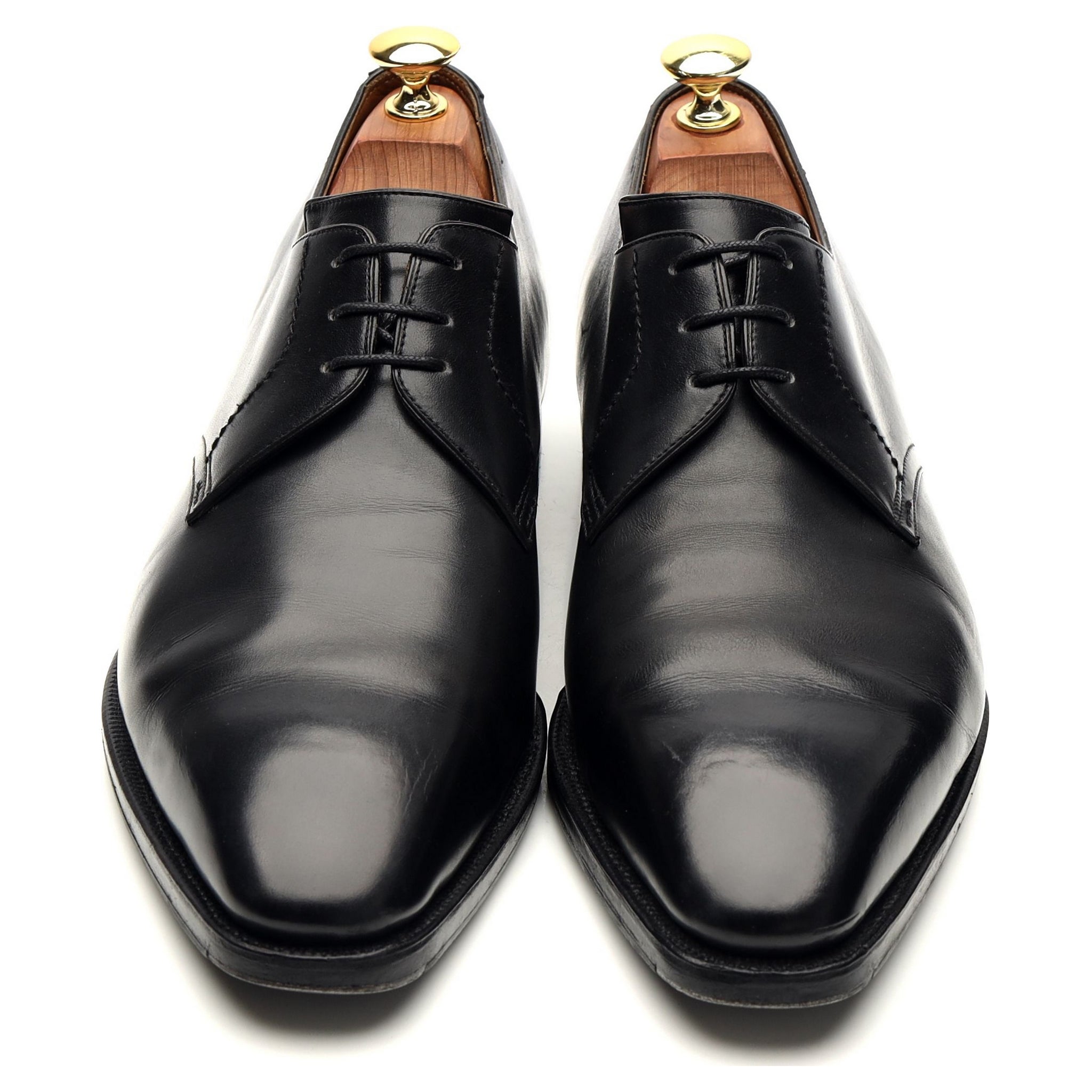 Corthay Sergio derby cuir noir UK 8.5