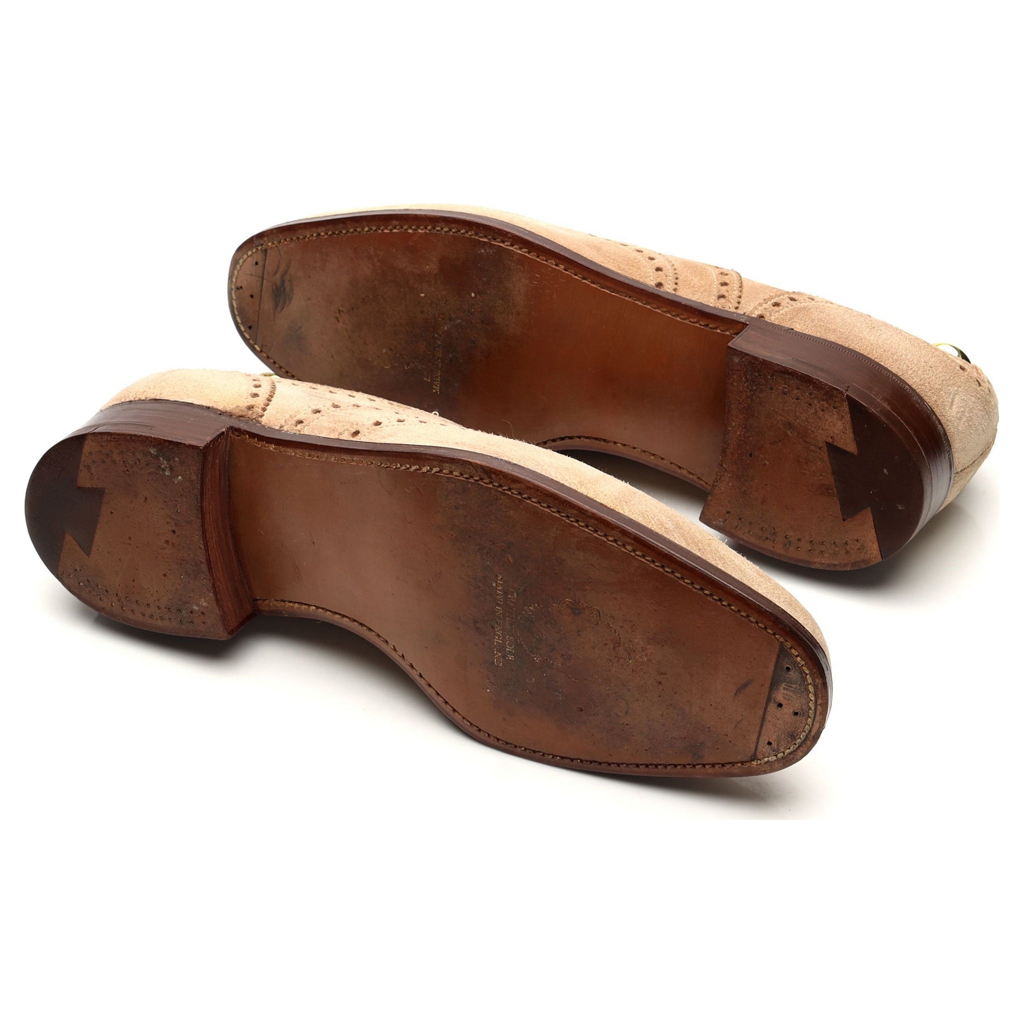 Crockett & Jones Ludgate 2 richelieu daim crème UK 7,5