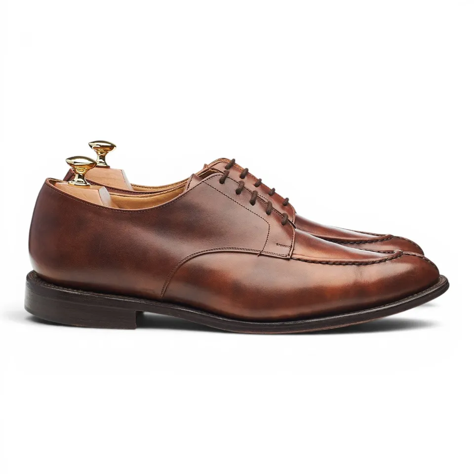 Tricker's Abingdon derby cuir marron museum UK 9