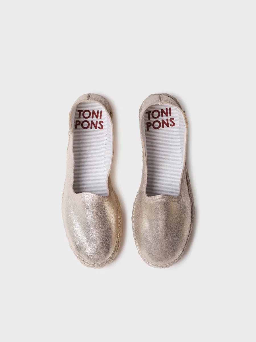 Toni Pons Keira espadrille suède champagne 3,5 cm
