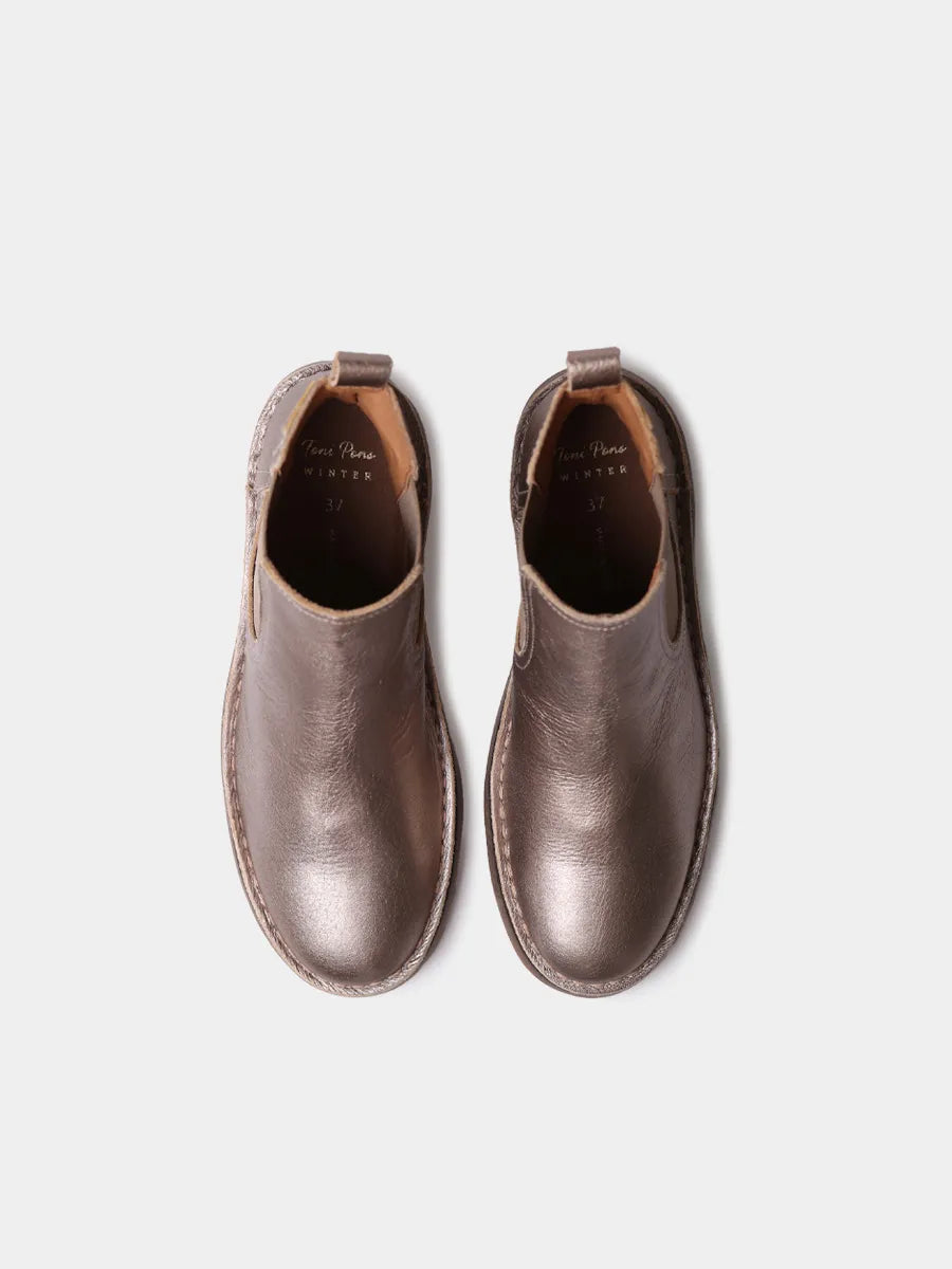 Toni Pons Isa-AT bottines femme cuir métallisé