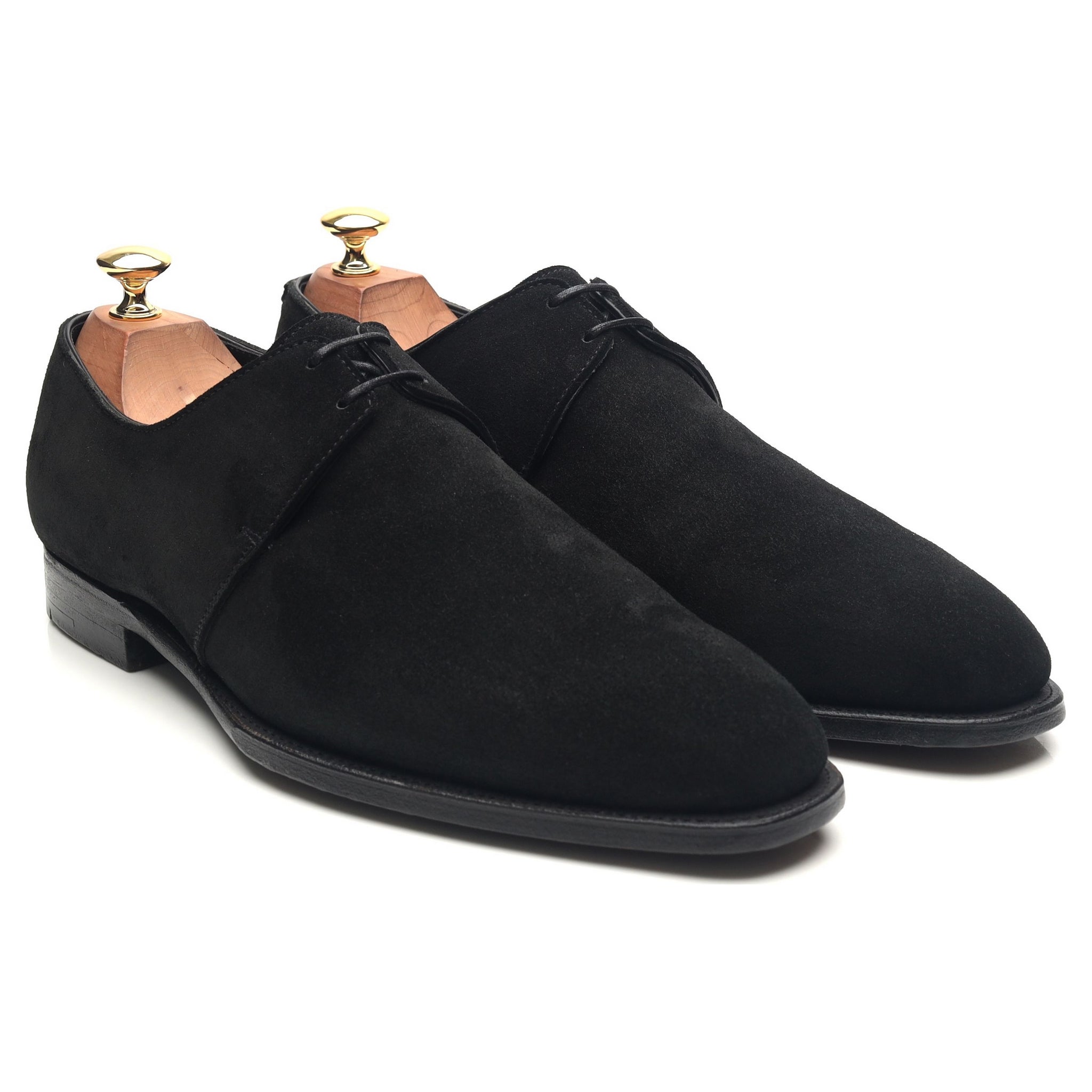 Crockett & Jones Stanley derby daim noir pointure 9,5 E