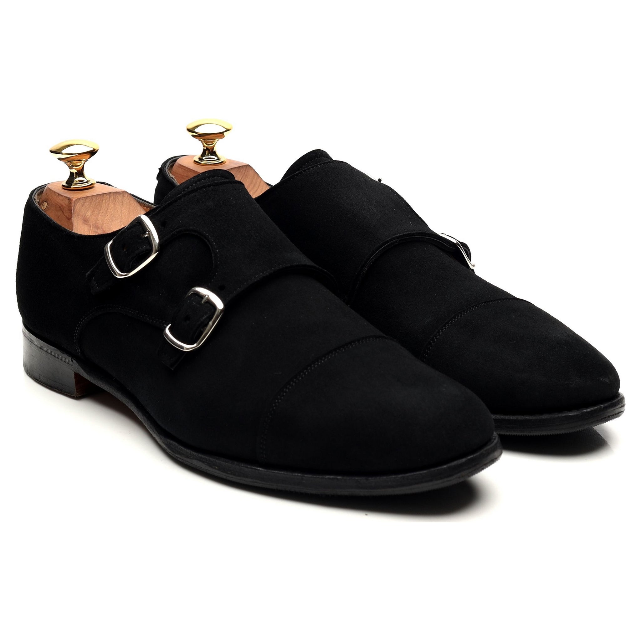 Cheaney Emily derbies double boucle daim noir pointure UK 6,5