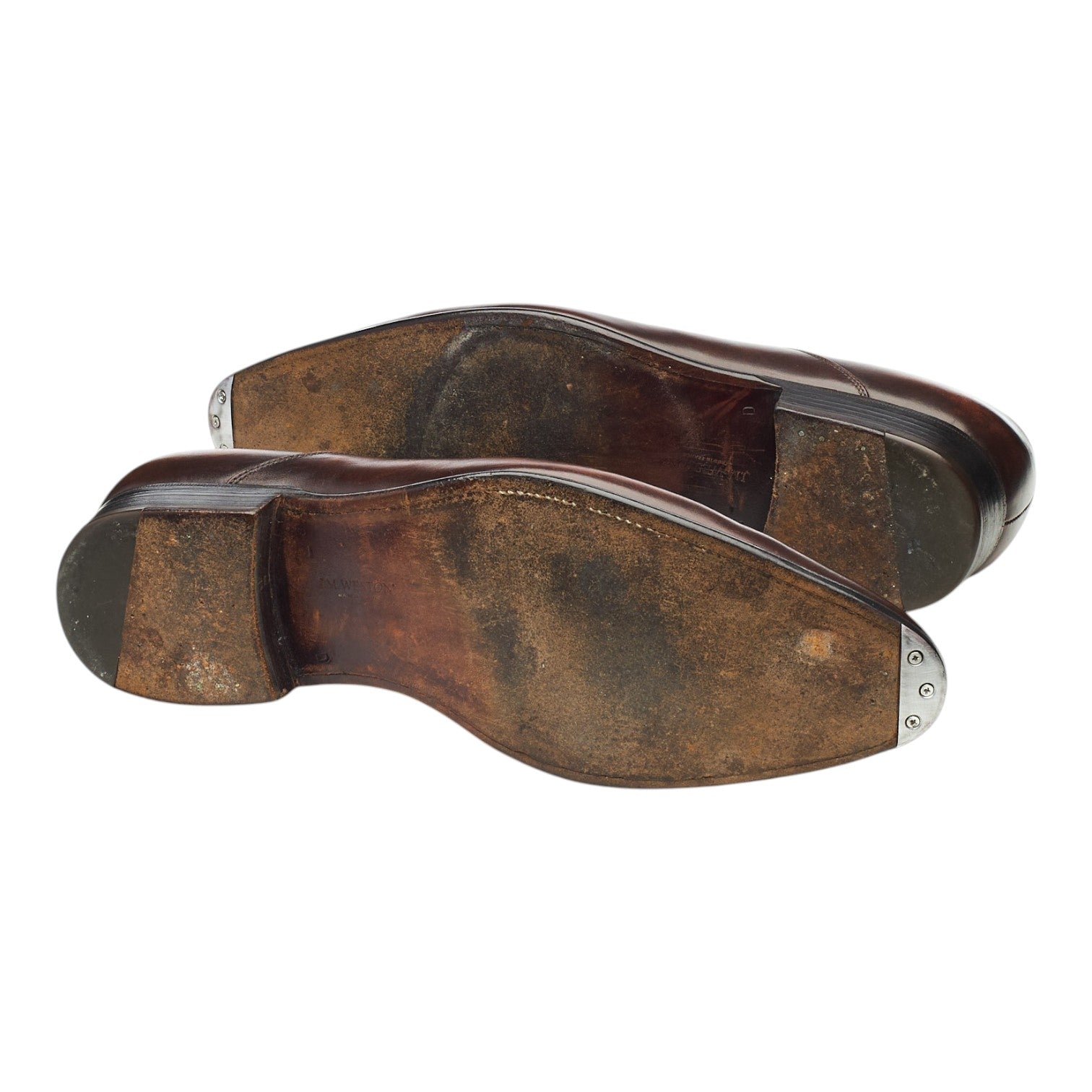 J.M. Weston 7 Eyelets oxford marron pointure UK 8 cuir patiné