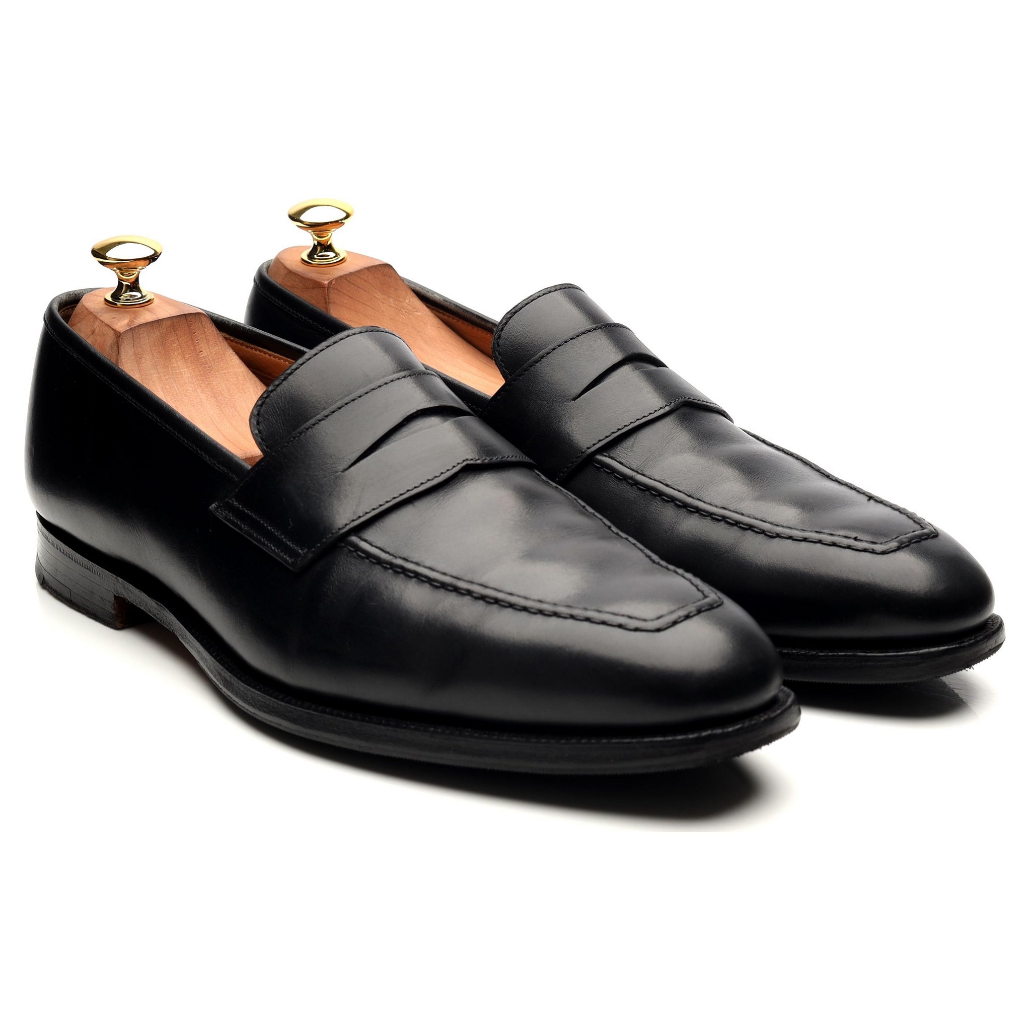 Shipton & Heneage Somerset mocassins cuir noir UK 10,5