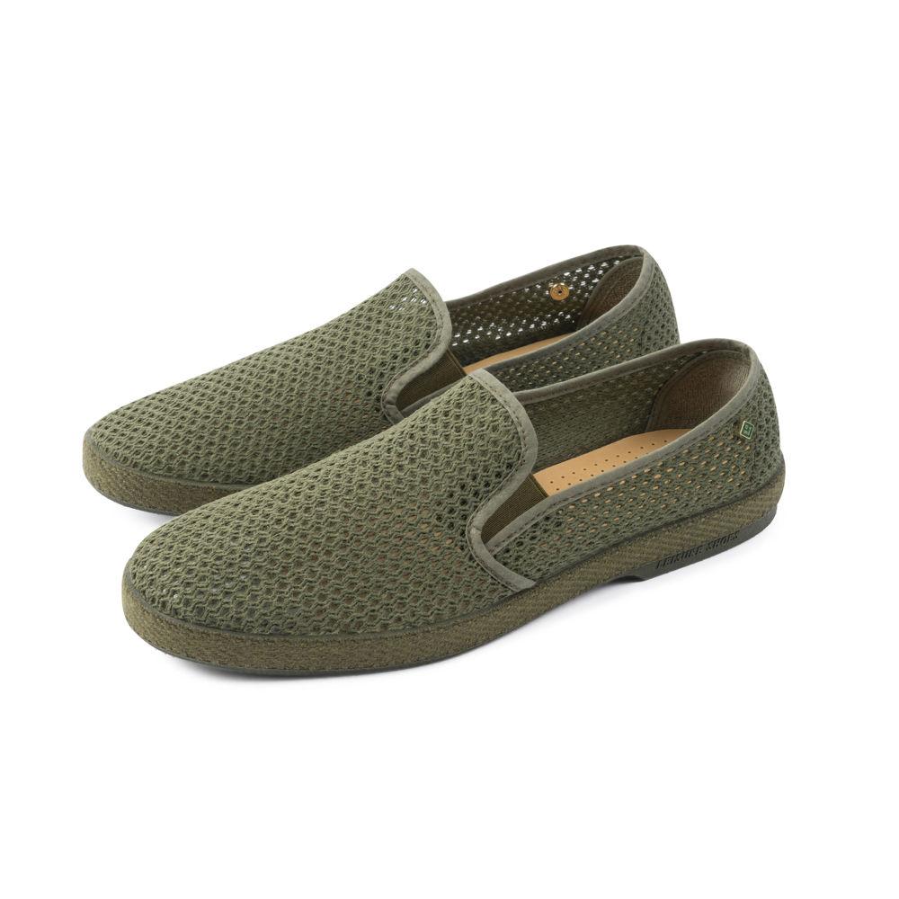 Rivieras Classic Filet Kaki espadrilles mesh coton
