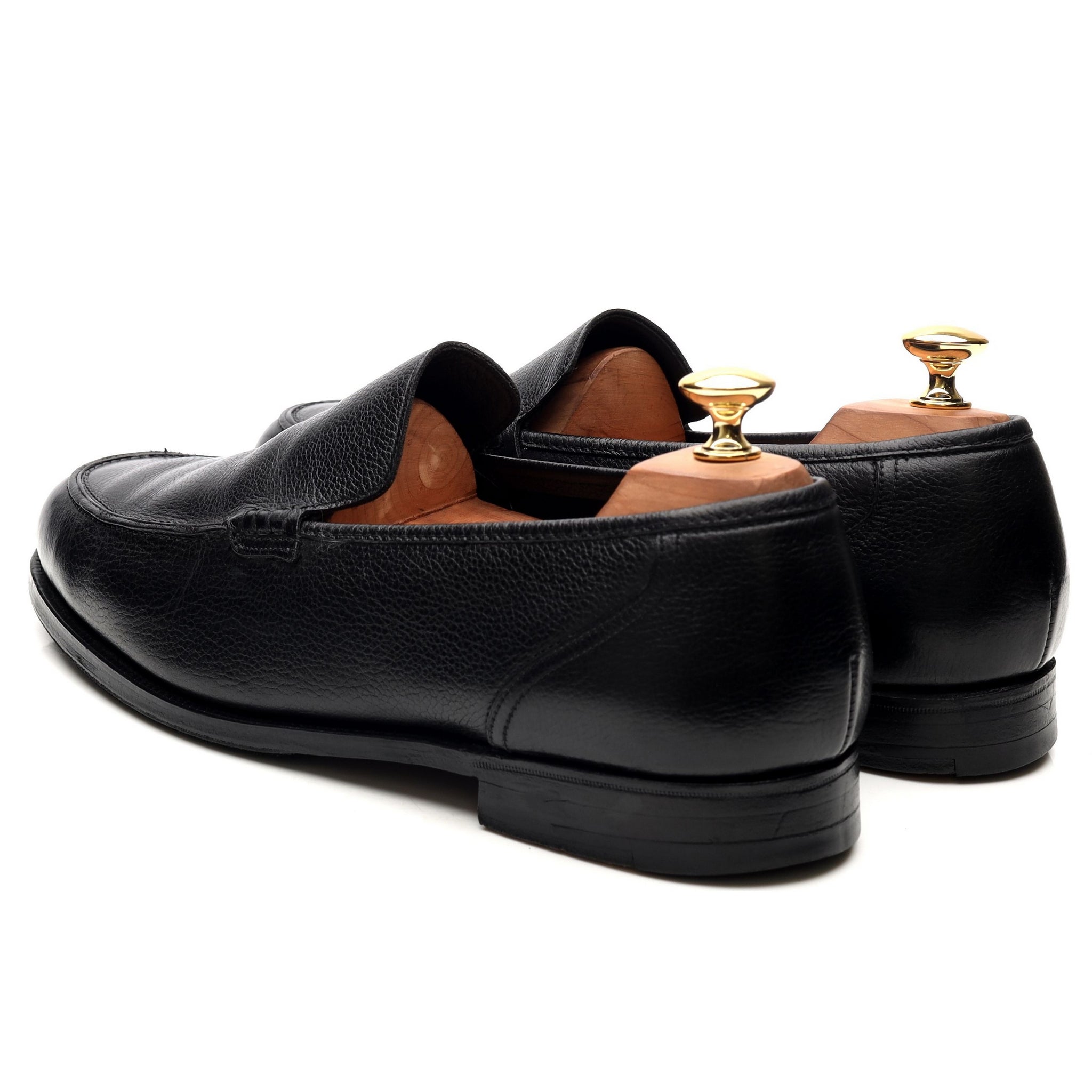 Crockett & Jones mocassin cuir noir UK11 non doublé