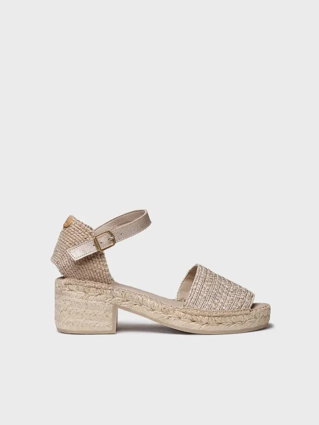 Toni Pons Dina-RL espadrilles femme tissu métallisé
