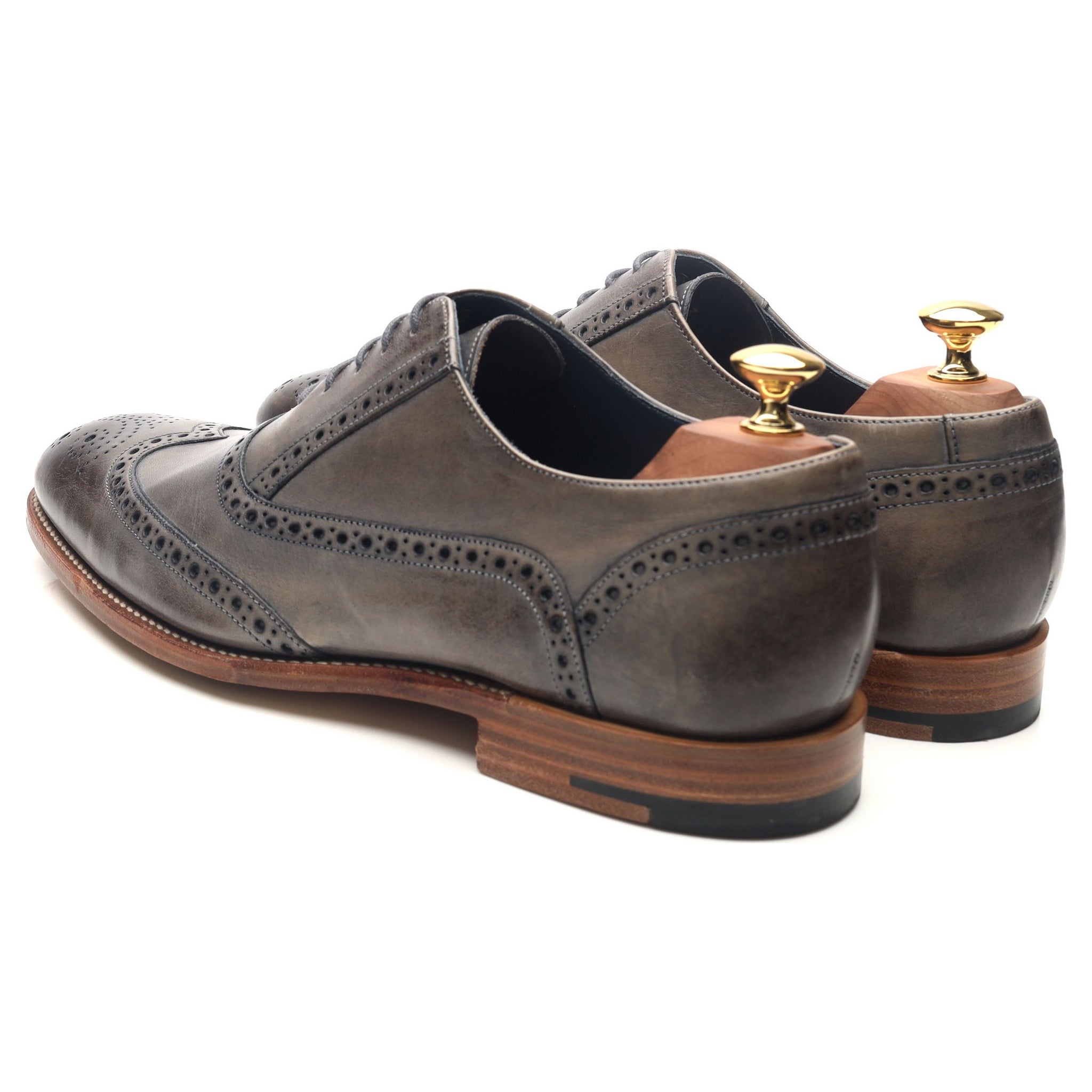 Barker Valiant brogues gris UK 9 cuir