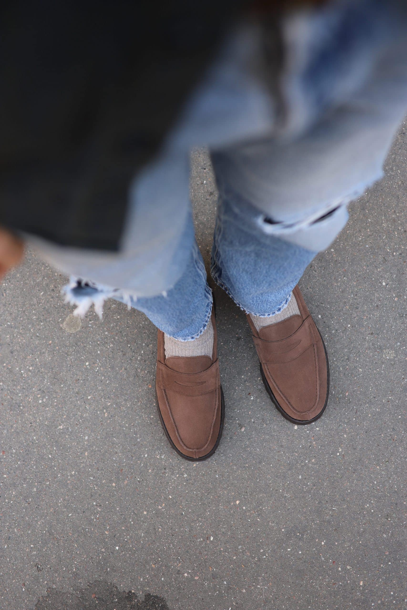 Malfroid Tilsitt II penny loafer daim semelle gomme