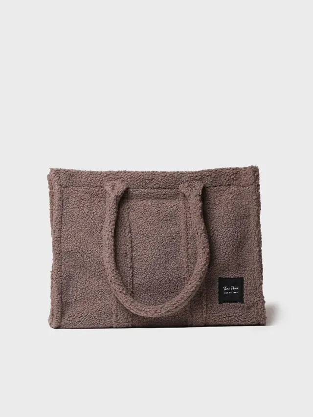 Toni Pons Gwen sac shopper fourrure taupe taille unique