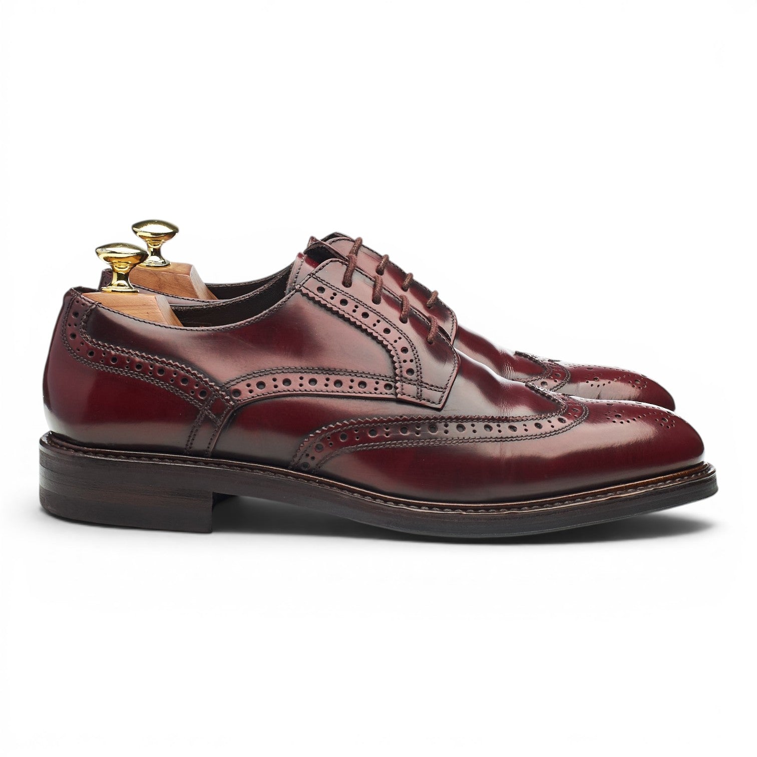 Herring Edinburgh derby cuir bordeaux pointure 7,5 semelle gomme