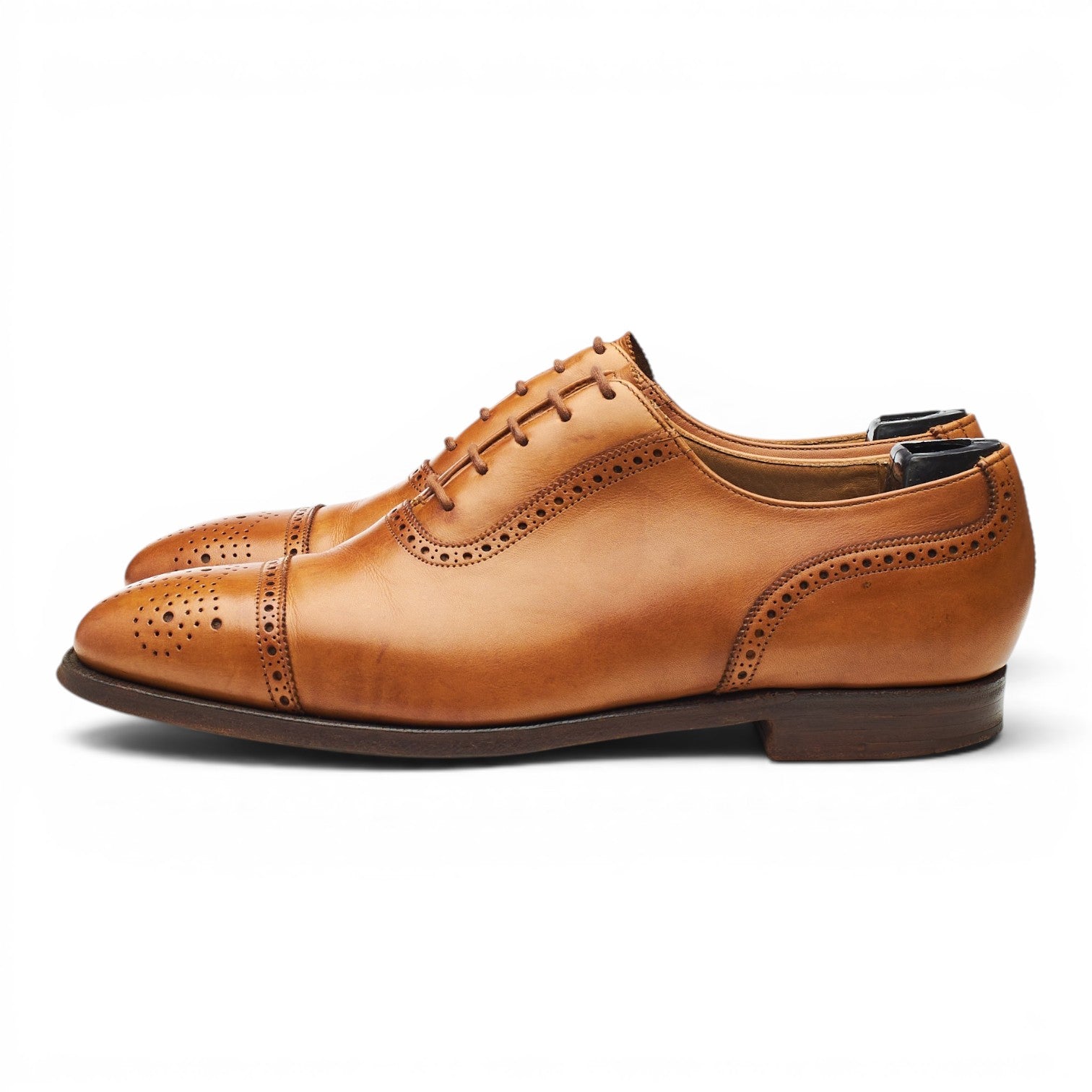 George Cleverley Oxford chaussures cuir marron pointure UK 7