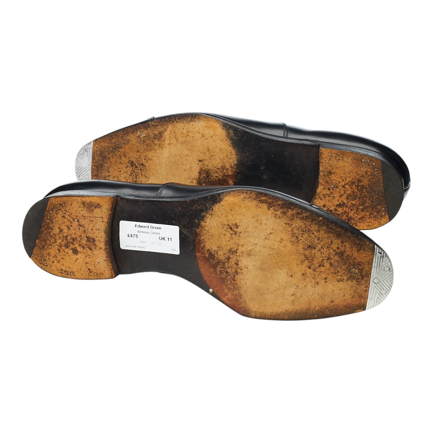 Edward Green Berkeley oxford cuir noir pointure UK 11