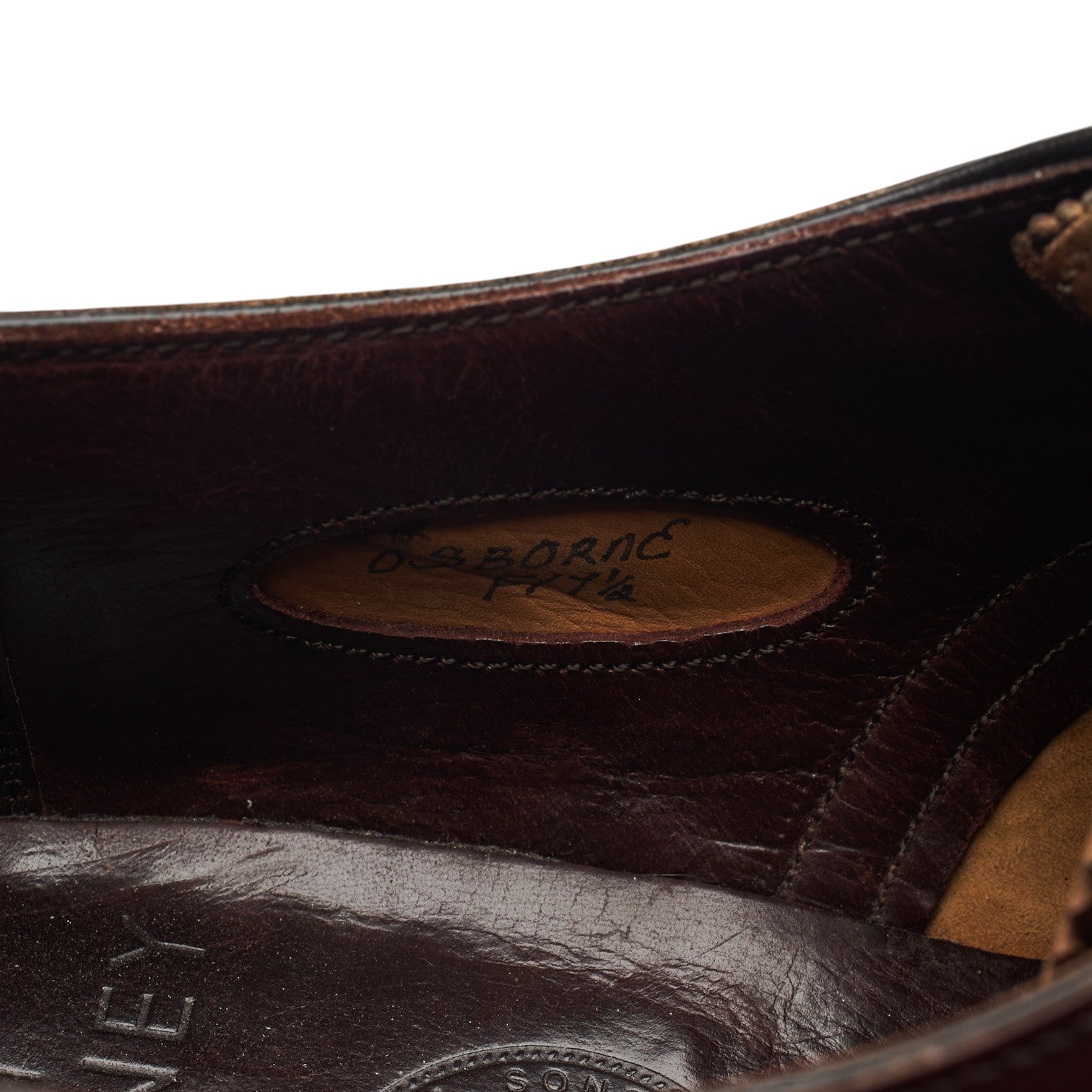 Cheaney Osborne derby cuir marron UK 7.5 brogue