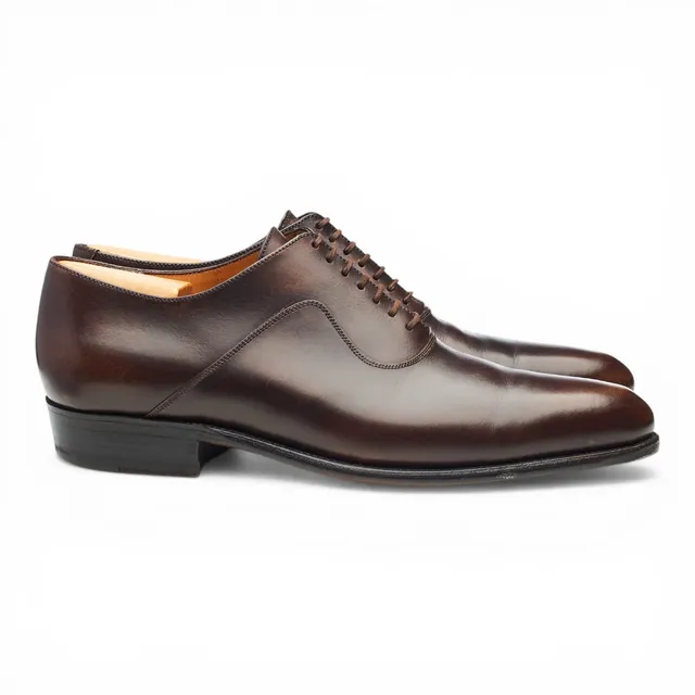 J.M. Weston 7 Oeillets richelieu cuir marron UK 7