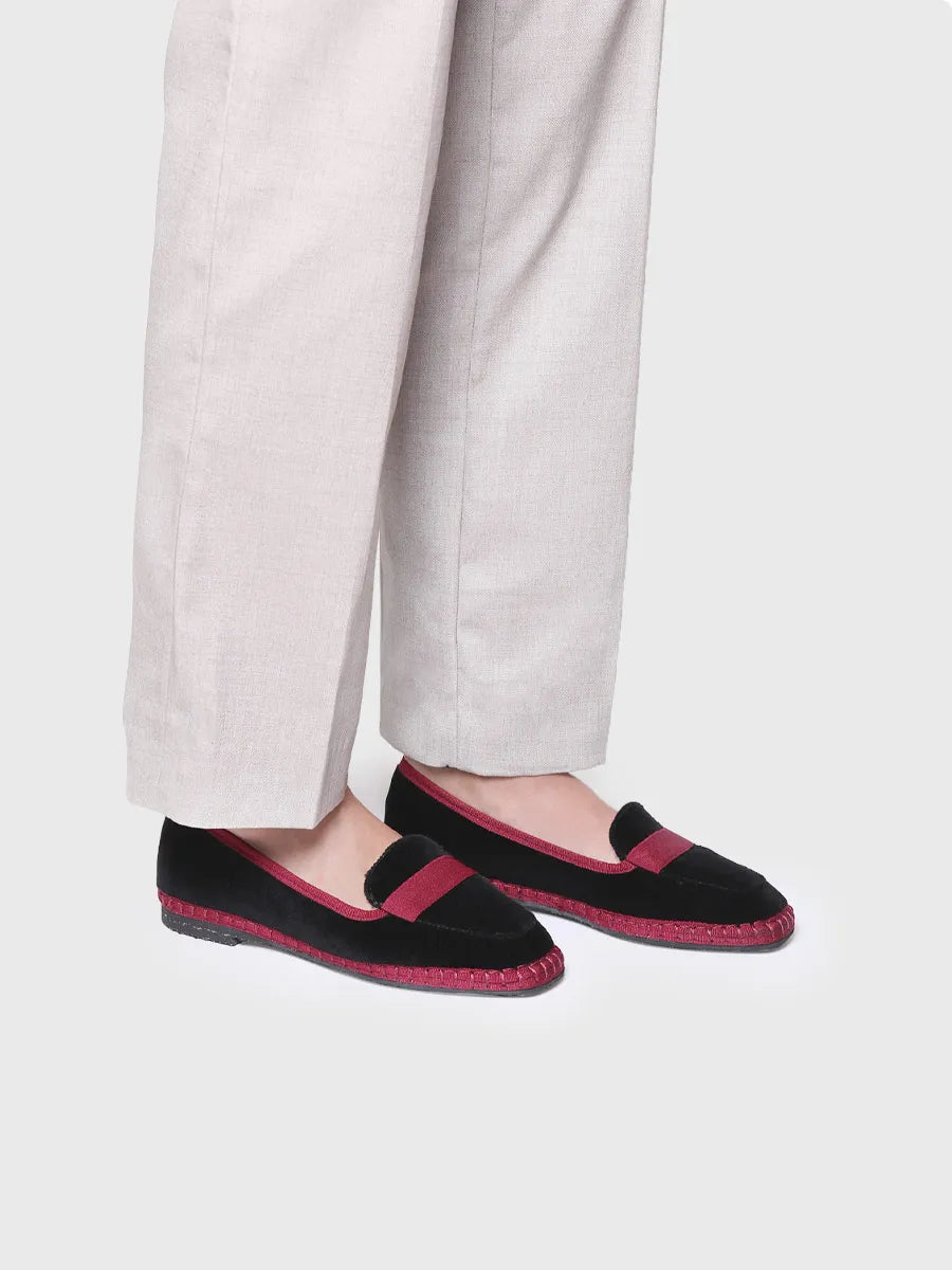 Toni Pons Celine mocassins femme velours noir