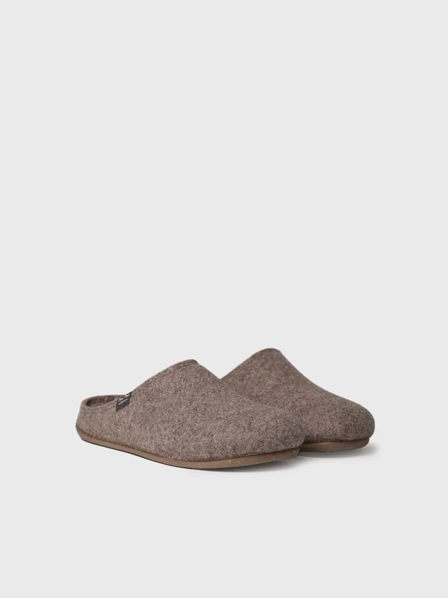 Toni Pons Neo-FR chausson homme feutre recycle taupe