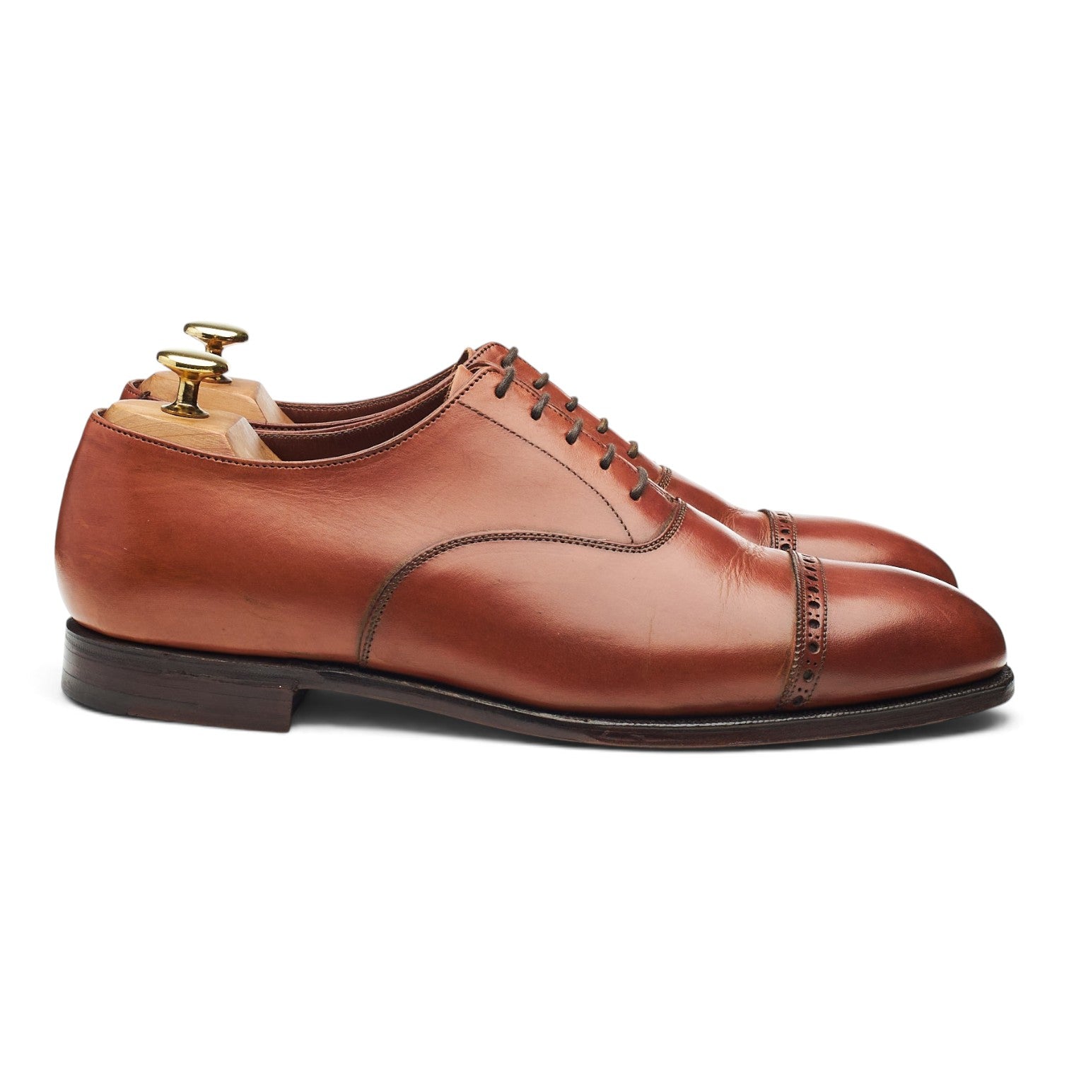 Crockett & Jones Belgrave richelieu camel 7,5 UK cuir