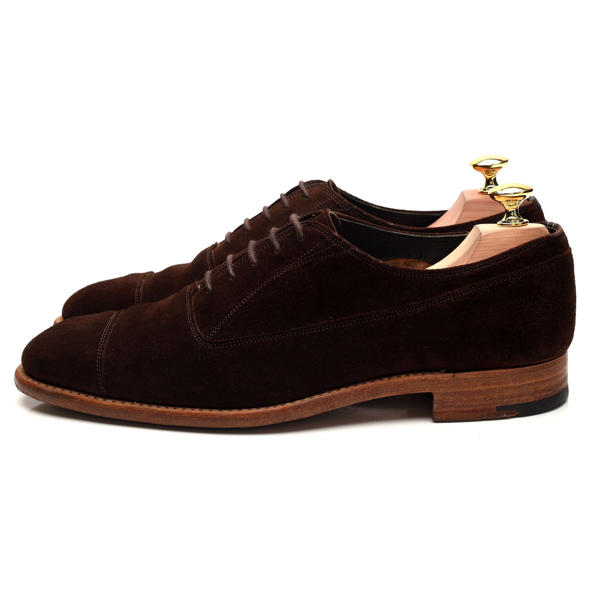 Cheaney Oxford chaussures suède marron foncé UK 7