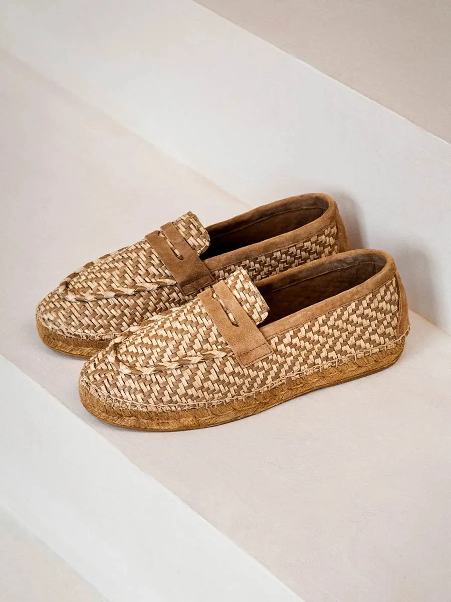 Toni Pons OSOR80 espadrilles homme cuir tressé