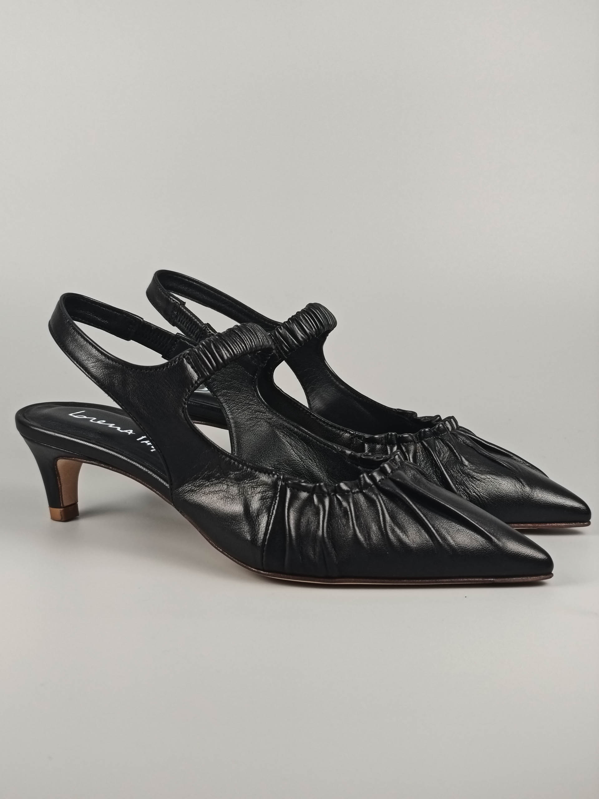 Lorena Paggi Nappa Glove escarpin cuir noir