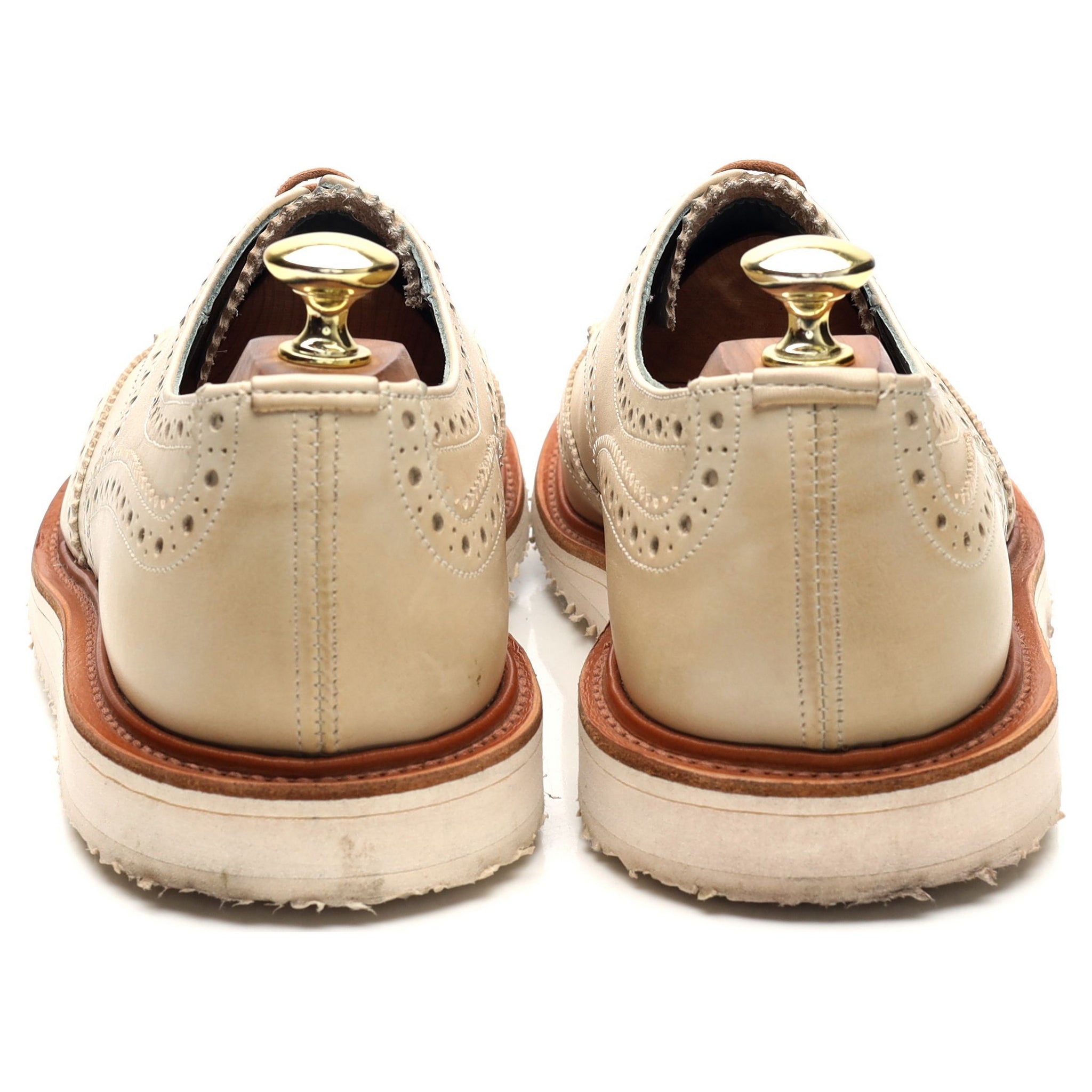 Tricker's Durham derbies cuir crème UK 7,5
