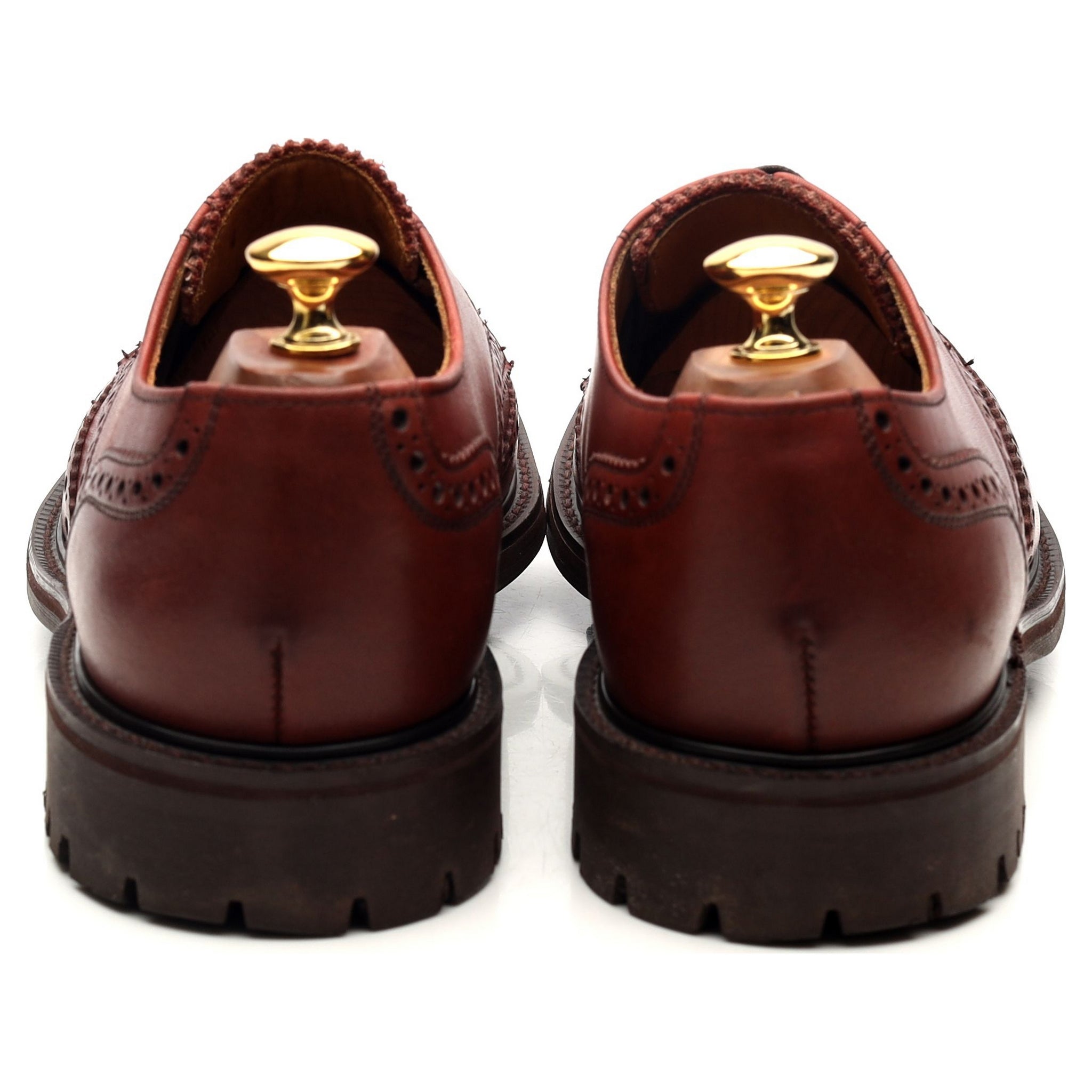 Alfred Sargent Stirling derby brogue cuir marron UK 9